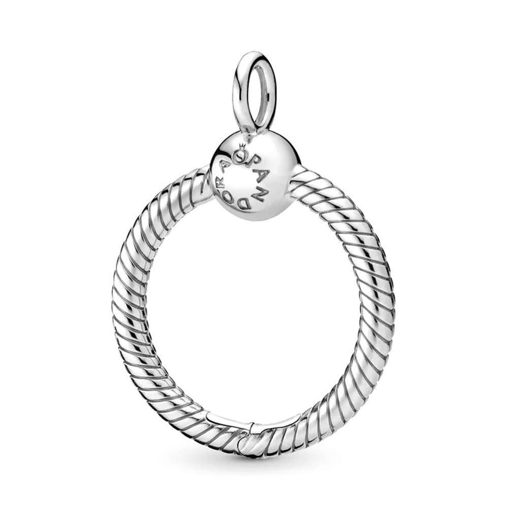 Charm-Einhänger Pandora Moments Small O Pendant Kettenanhänger aus Sterling Silber
