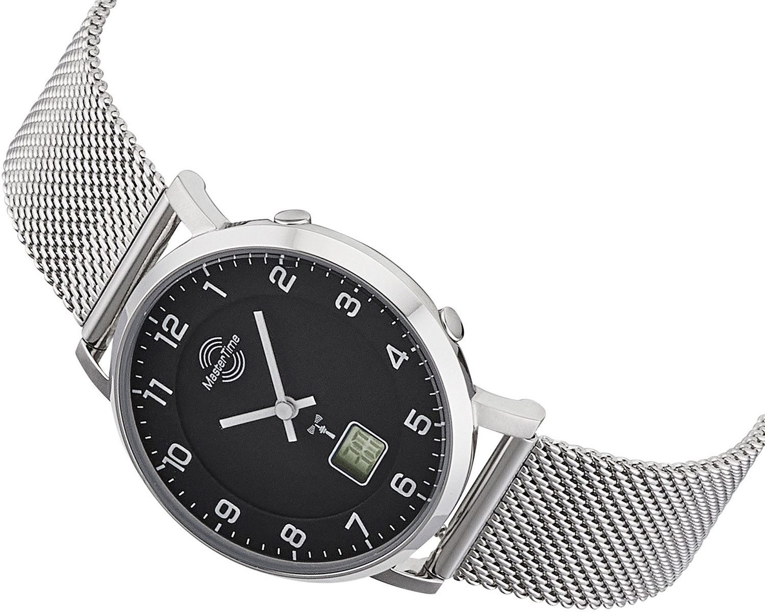 MASTER TIME Funkuhr Damen-mit Milanaiseband günstig online kaufen