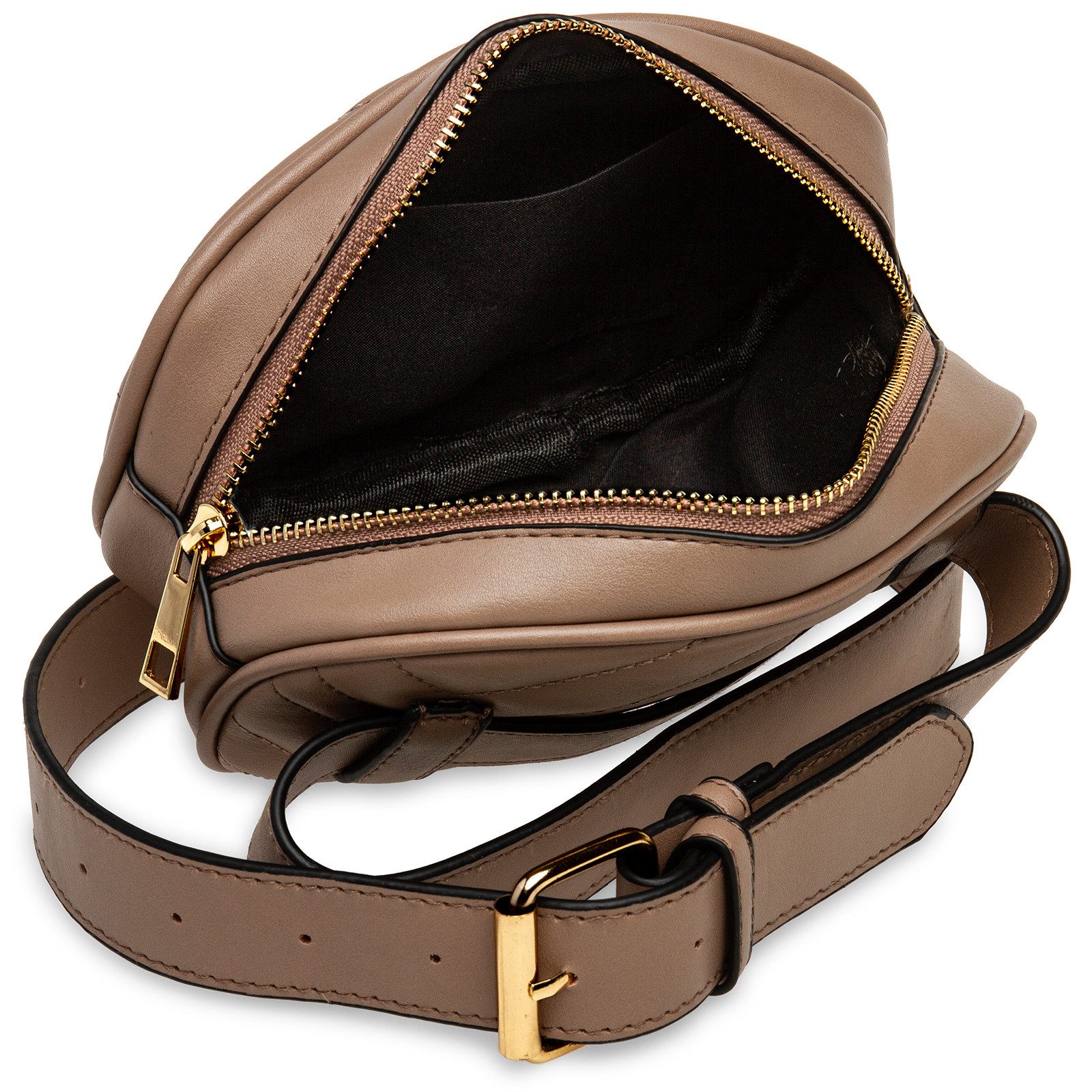 Caspar Gürteltasche TS1064 stylische kleine Damen Gürteltasche mit Gürtel