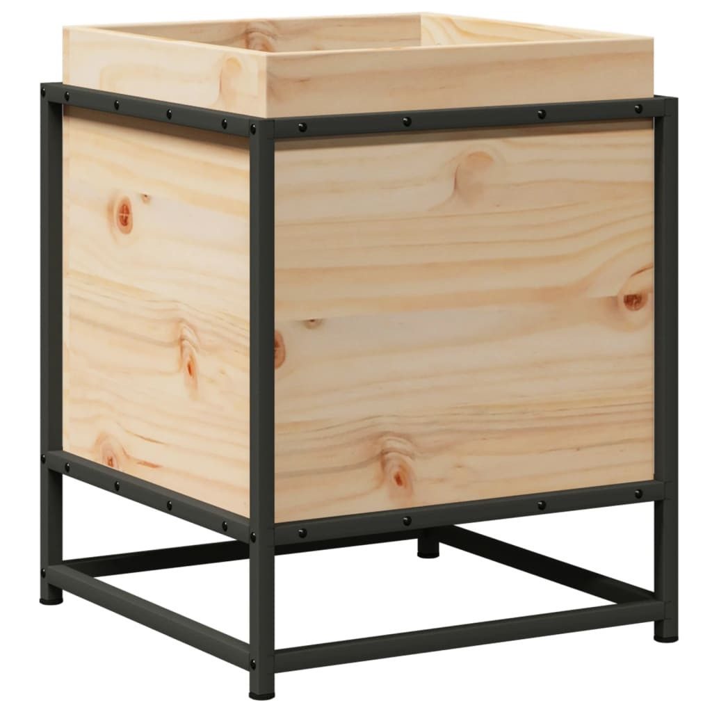 vidaXL Blumentopf Pflanzkübel 40x40x50 cm Massivholz günstig online kaufen