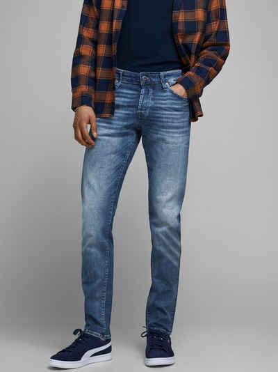 Jack & Jones Slim-fit-Jeans Slim Fit Jeans Denim Hose JJIGLENN JJICON 5967 in Blau