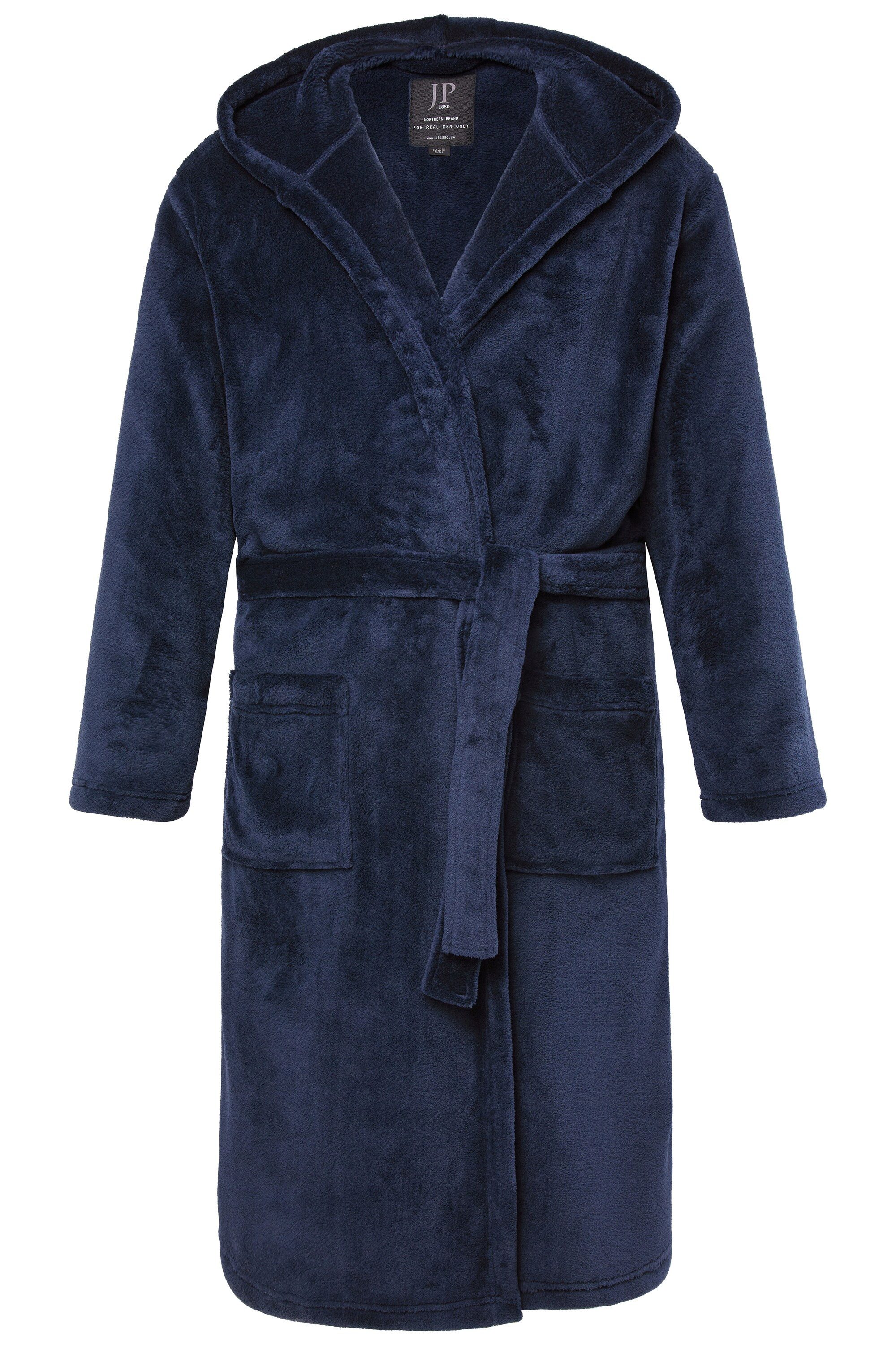 JP1880 Bademantel Bademantel Homewear Mikrofaser Bindegürtel, Langform, Mat günstig online kaufen