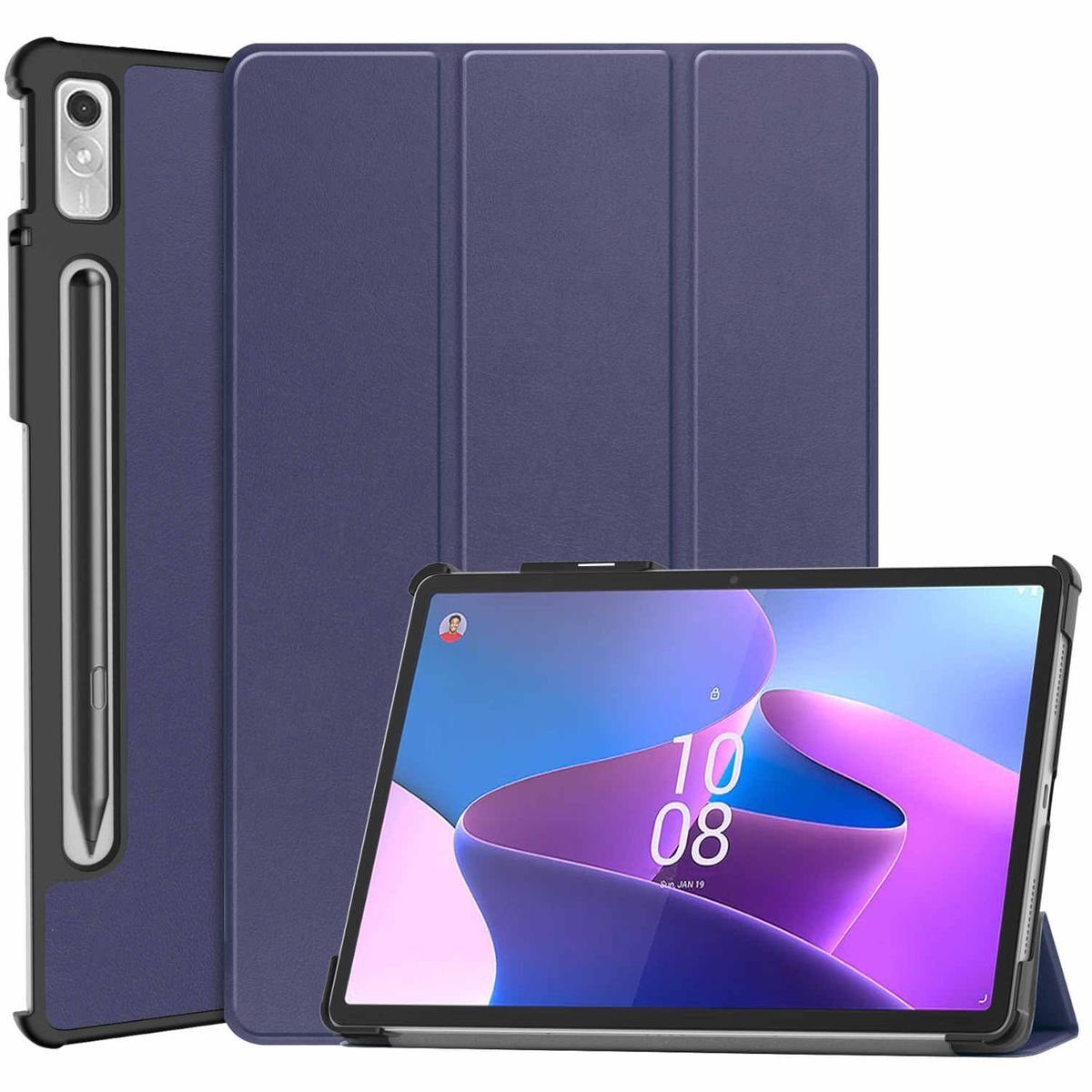 Wigento Tablet-Hülle Für Lenovo Tab P11 Pro 2. Gen 11.2 Zoll Tablet Tasche 3 folt Wake UP Smart Cover Etuis Schutz Case