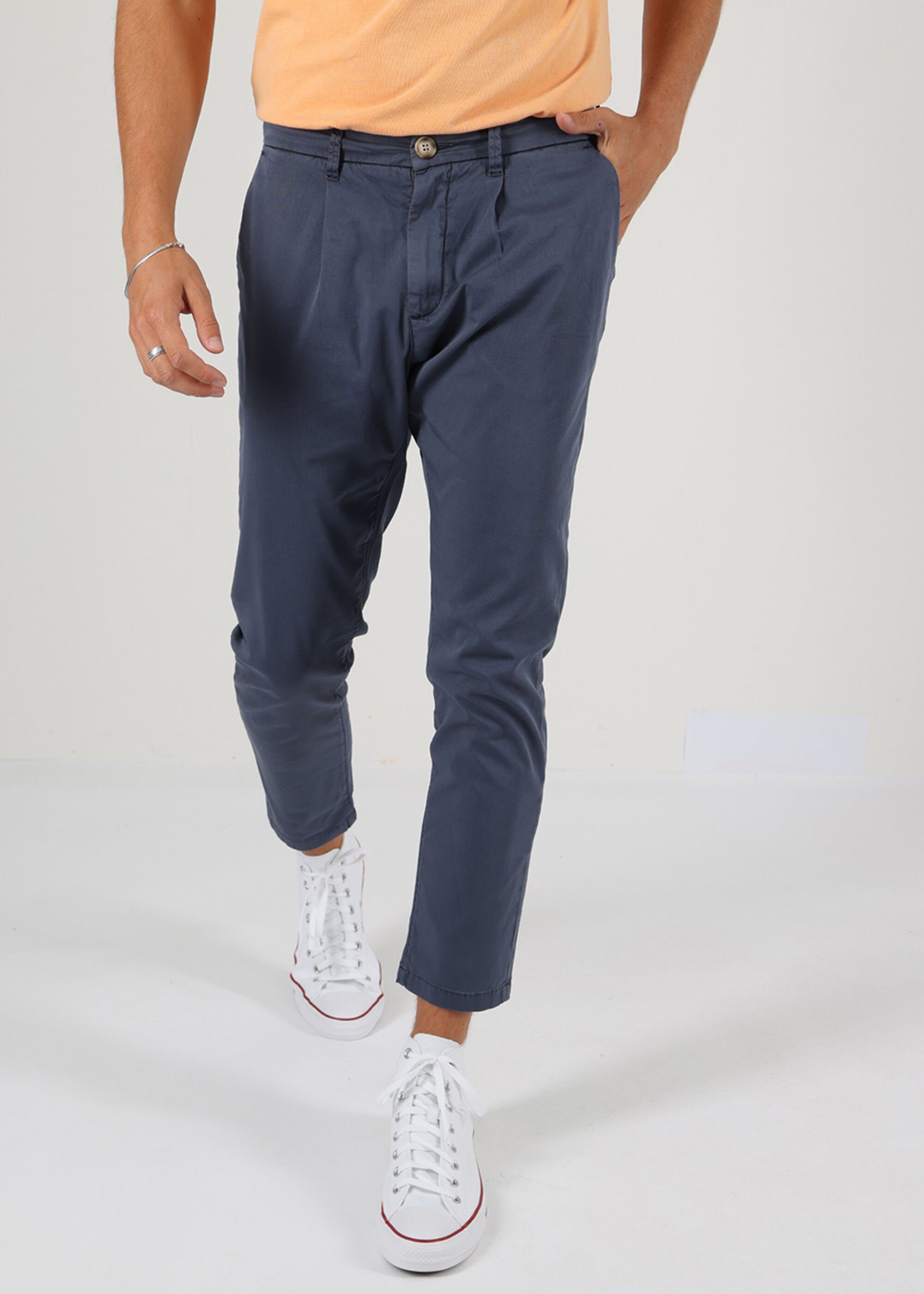 Miracle of Denim Chinohose Harry Chino Navy Bequem