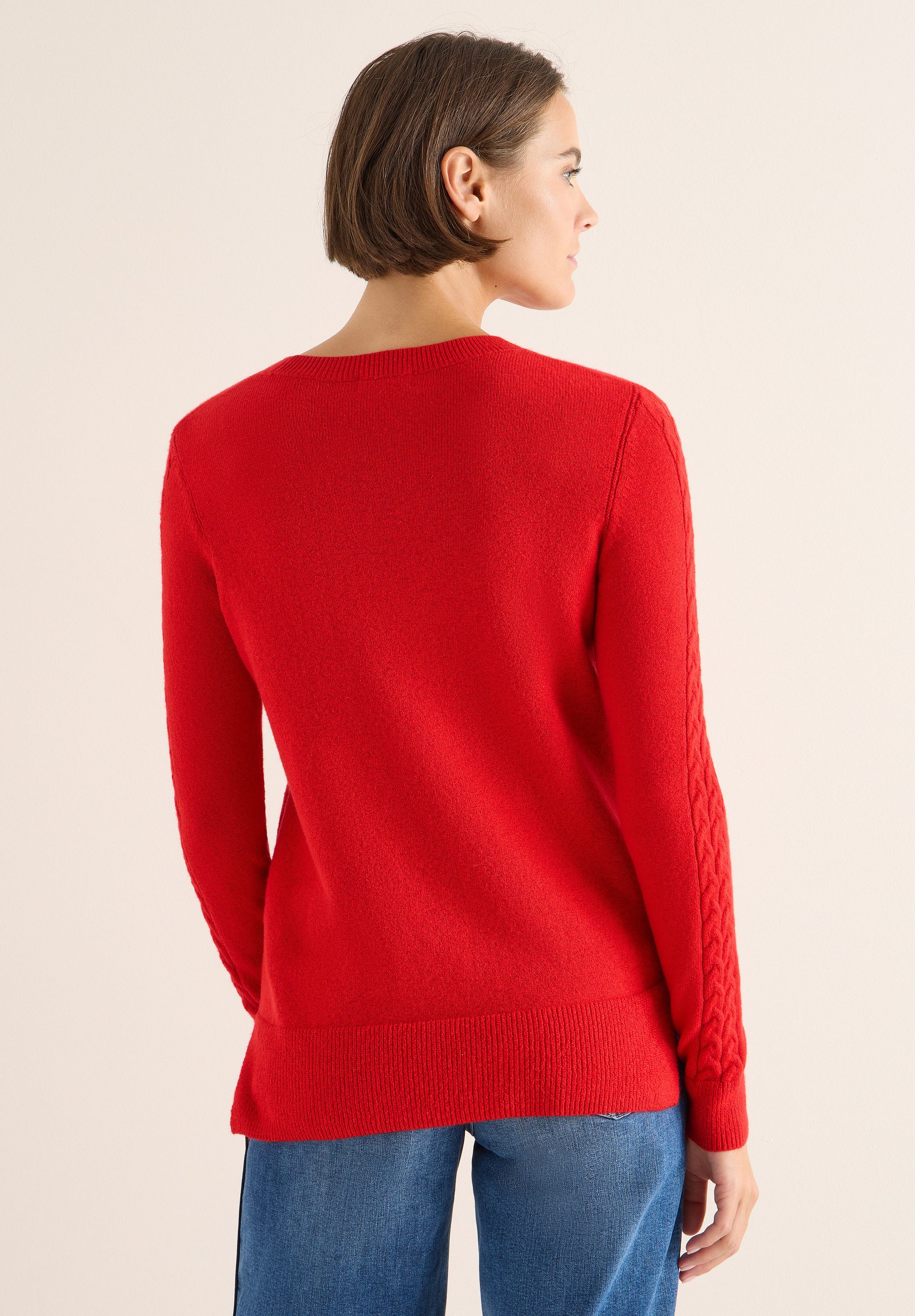 STREET ONE Strickpullover mit Strick-Detail günstig online kaufen