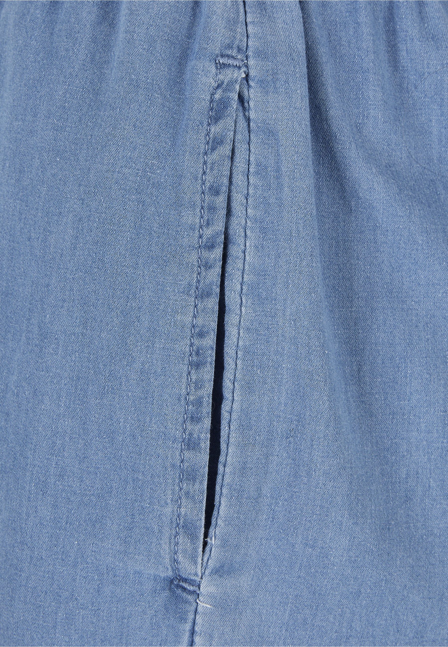 URBAN CLASSICS Stoffhose Urban Classics Damen Ladies Light Denim Wide Leg Pants (1-tlg)
