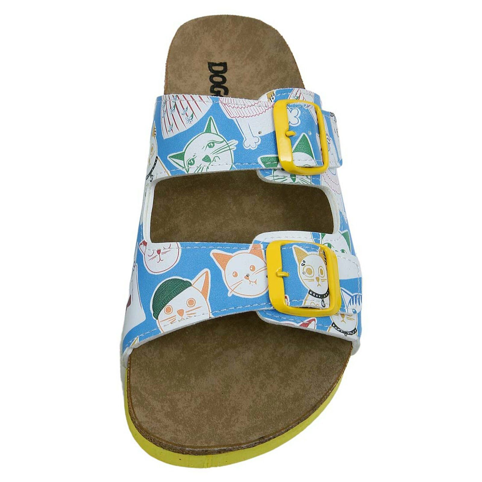 DOGO Stella Pantolette Aeroplanes Damen Sandalen, Stella Pantolette Pantolette Handgefertigt