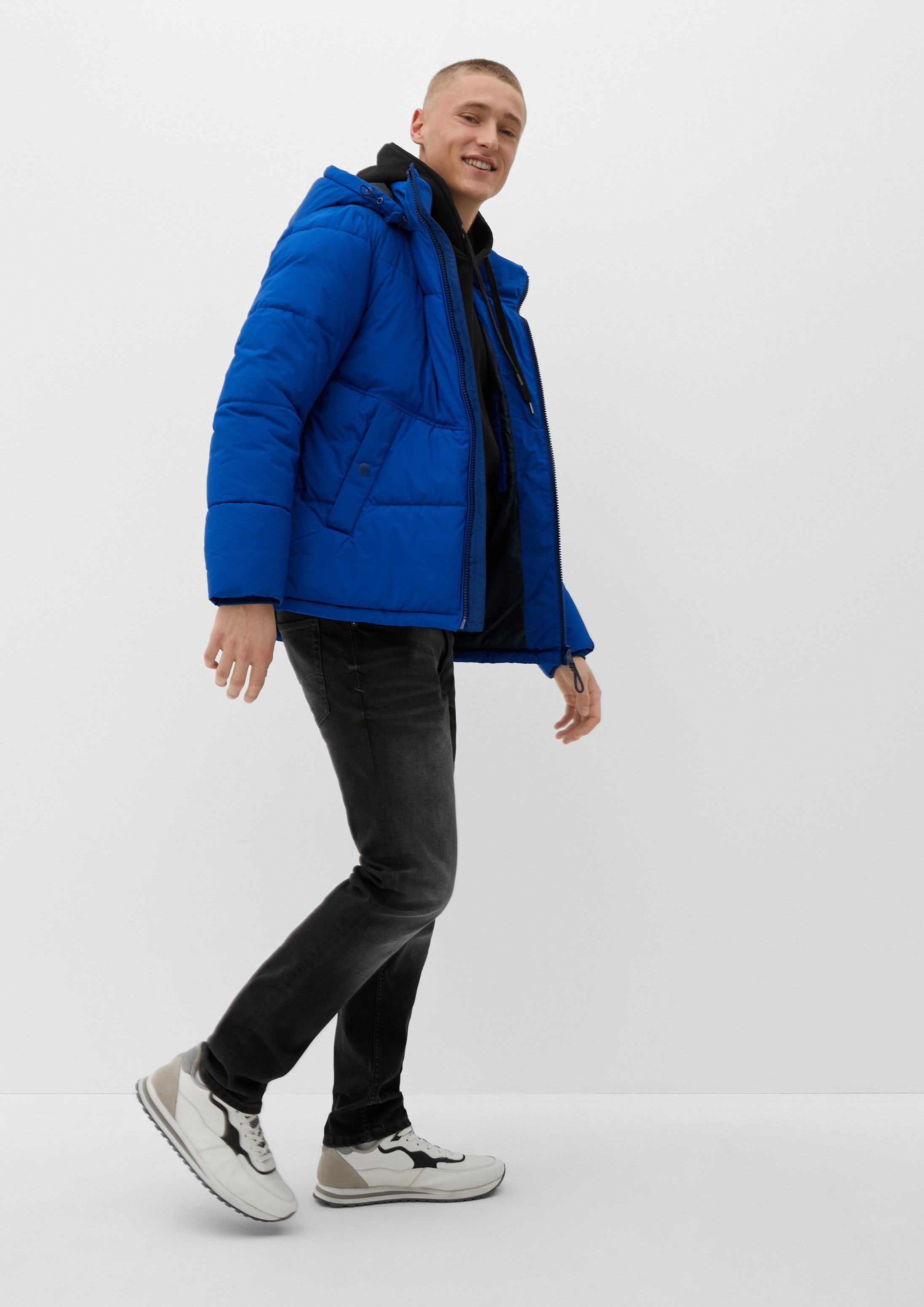 QS Funktionsjacke Outdoor-Jacke Steppjacke mit Kapuze