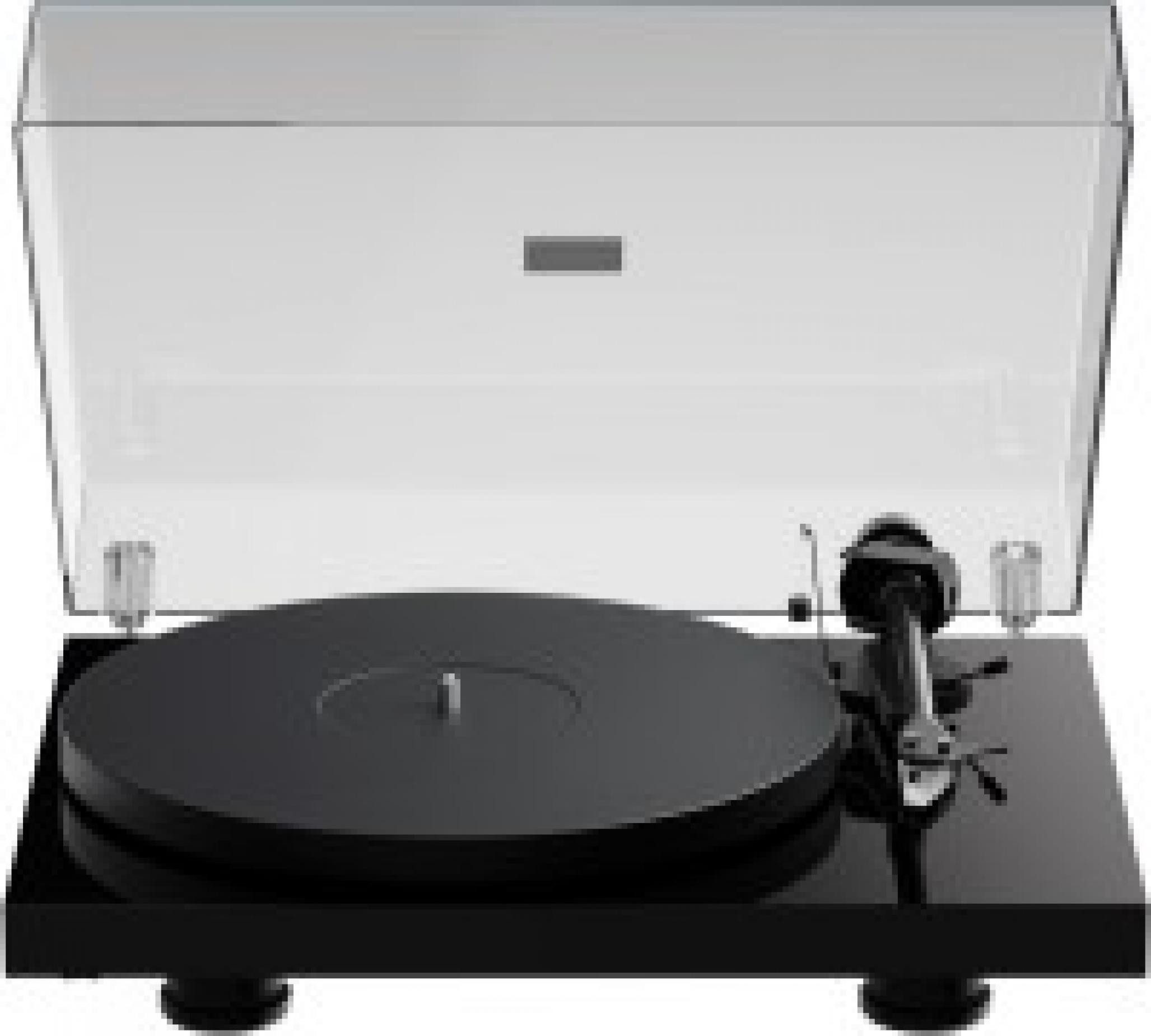 Pro-Ject Debut Evo 2 Hochglanz Schwarz Plattenspieler (Riemenantrieb mit elektronischer Drehzahlregelung, keine, Carbon-Alu-Tonarm 8,6?, Alu-Teller mit TPE-Dämpfung)