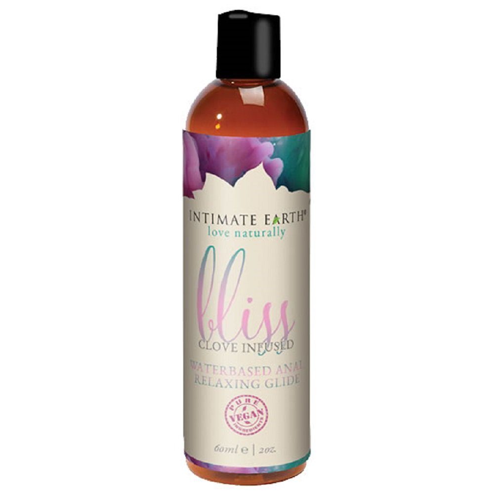 Intimate Earth Analgleitgel Bliss (mit Nelkenextrakt), Flasche mit 60ml, veganes und biologisches Anal-Gleitgel - entspannend