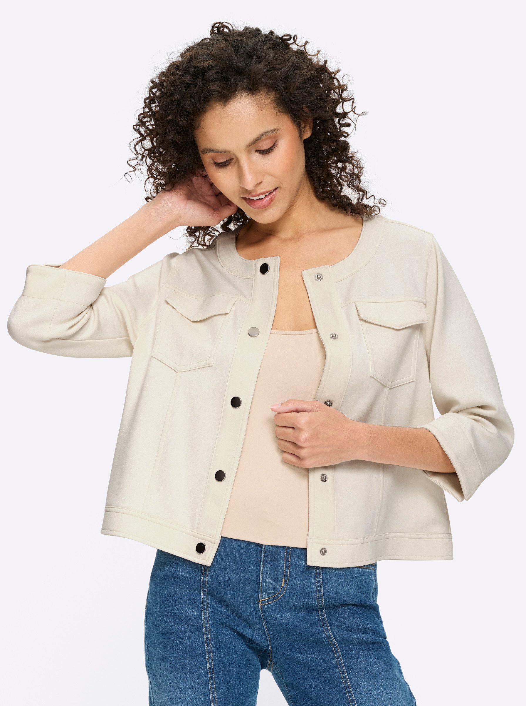 heine Shirtjacke Shirtjacke 3/4-Arm günstig online kaufen