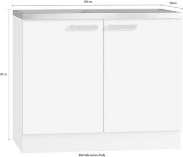 OPTIFIT Spülenschrank Odense 50 100 cm breit, 50 cm tief, inkl. Spülenauflage