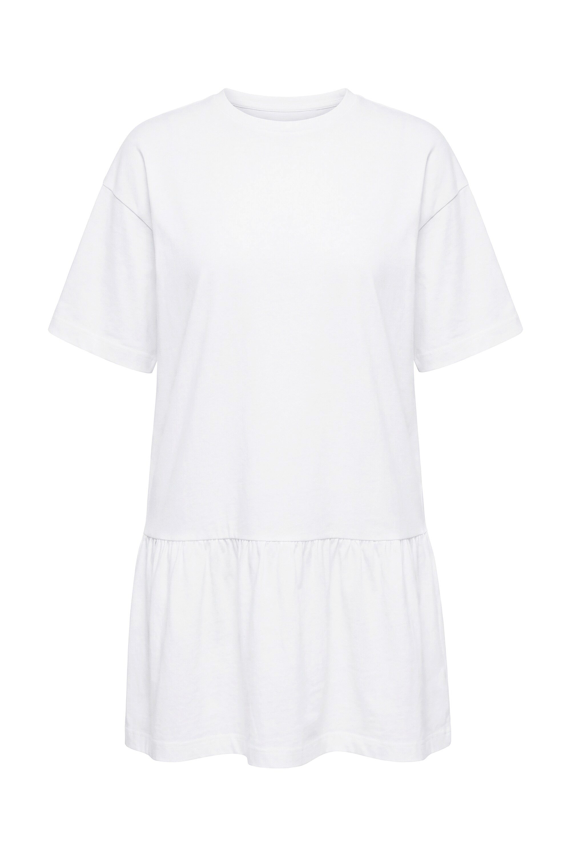 Studio Untold Midikleid Jerseykleid A-Linie Saumvolant Halbarm – Bild 2 von 3