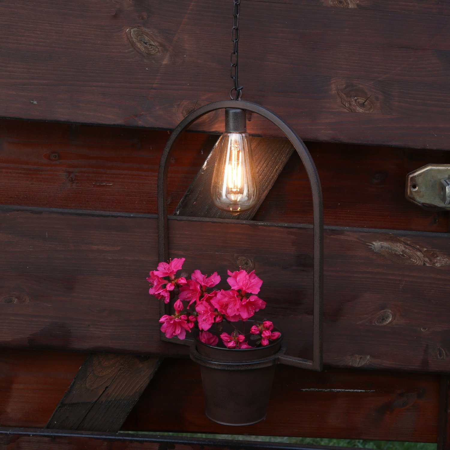 Pflanztopf beleuchtet, Blumentopf (2100K bis Blumenampel LED LED Hängeleuchte warmweiß Hängeleuchte 3000K) Classic, MARELIDA