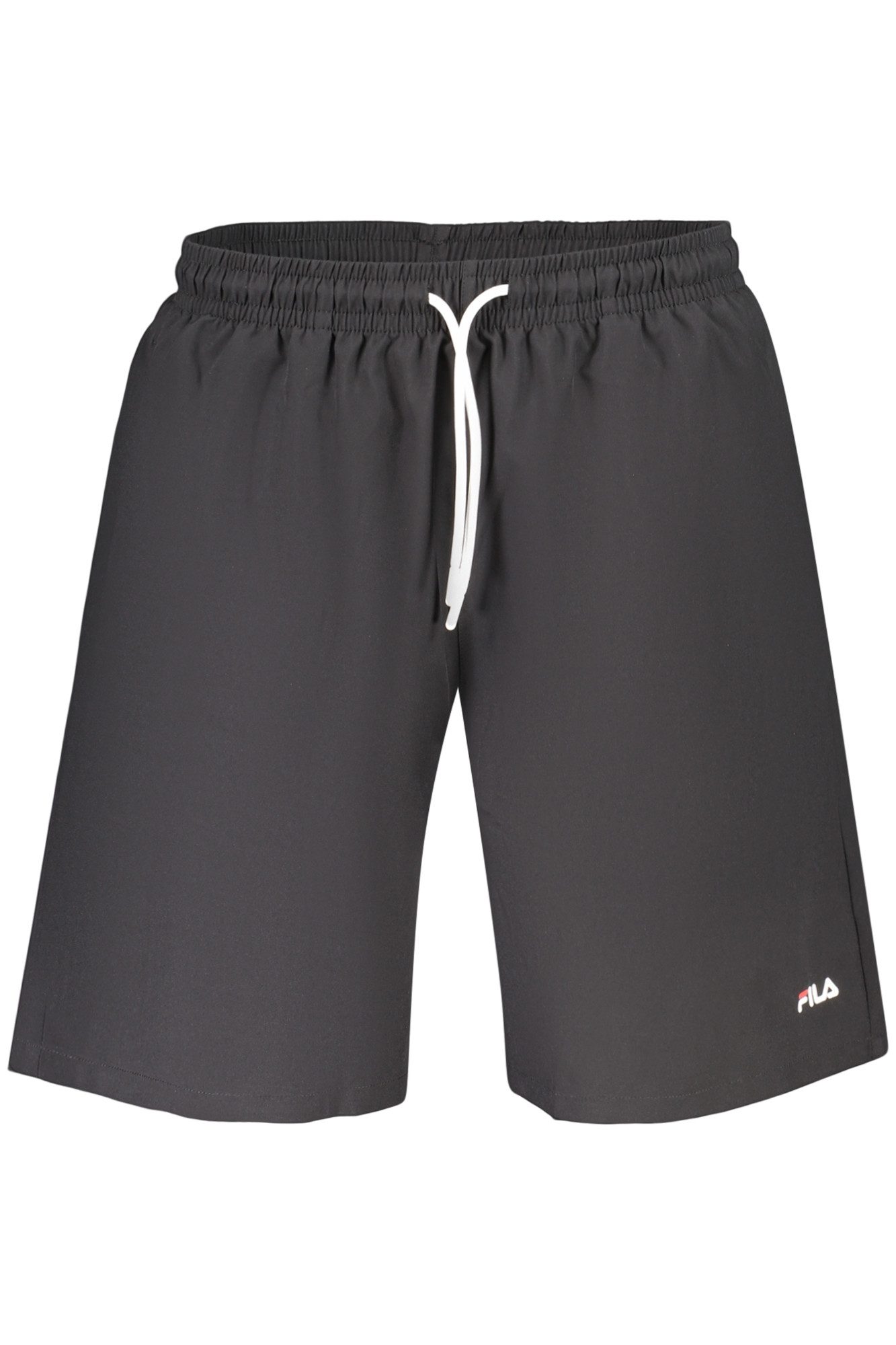 Fila Badeshorts Herren Bade-Boxershorts in Schwarz, Regular Fit, mit Innenslip und Tas
