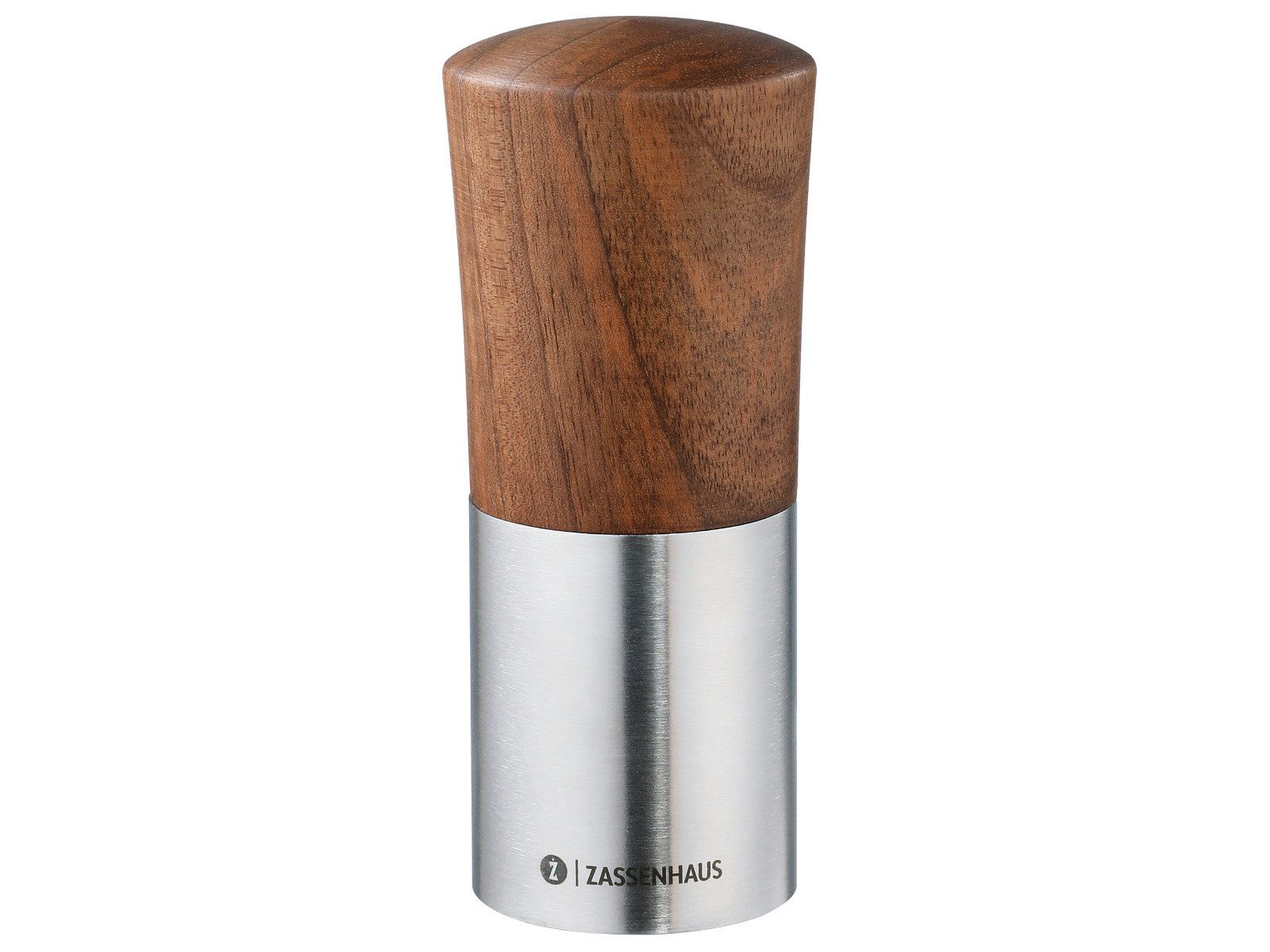 ZASSENHAUS Salz-/Pfeffermühle DUO Gewürzmühle Nussbaum 12 cm