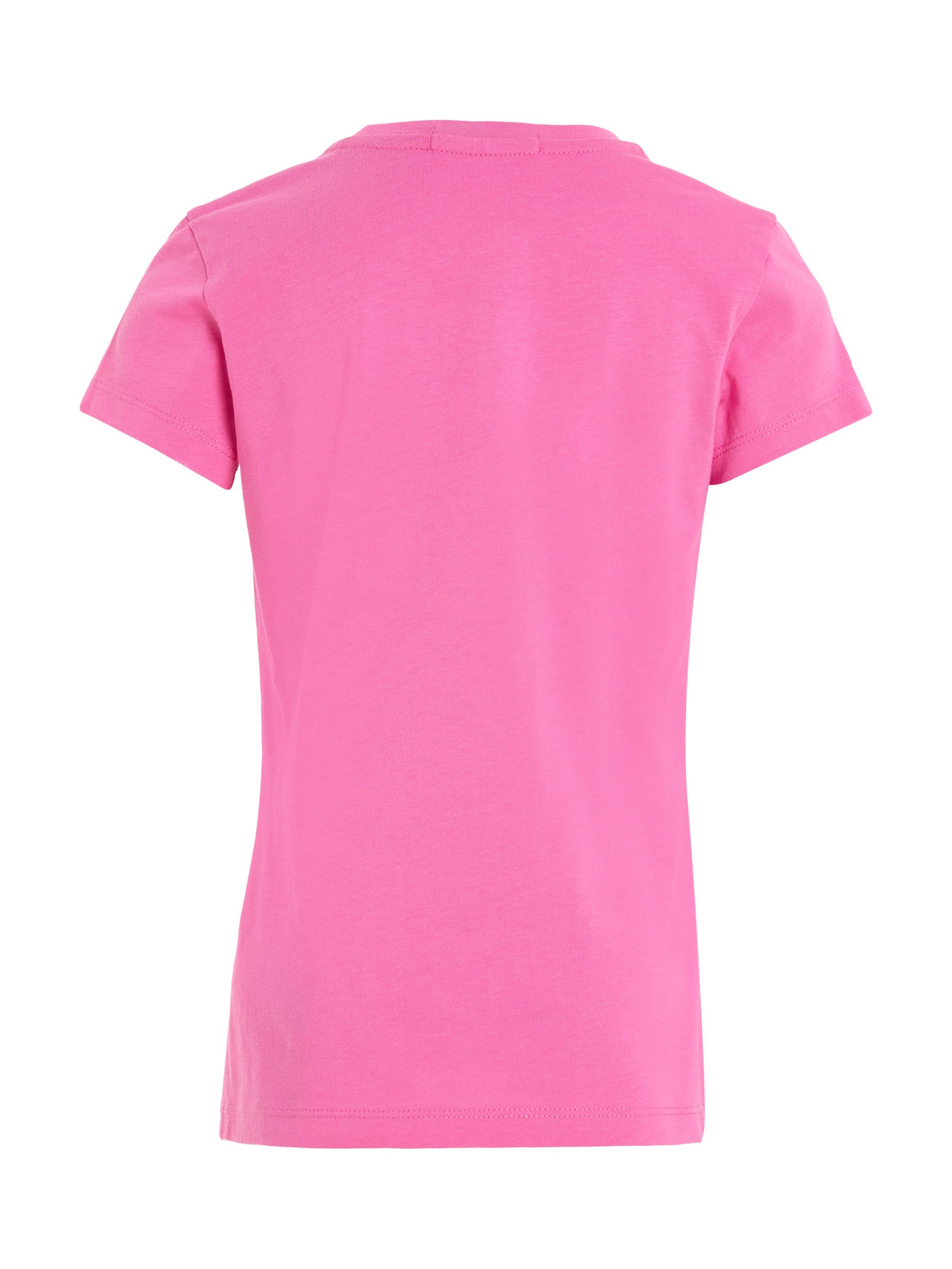 TOP Jeans MICRO Klein Calvin T-Shirt Pink MONOGRAM Amour