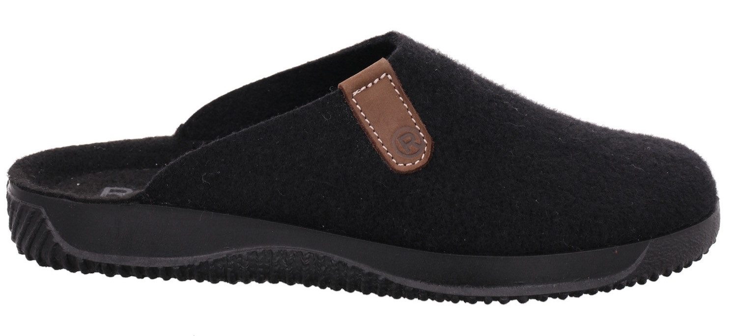 Rohde SOLTAU-H Pantoffel Hausschuh, Schlappen, Clog mit seitlichem Label – Bild 2 von 3