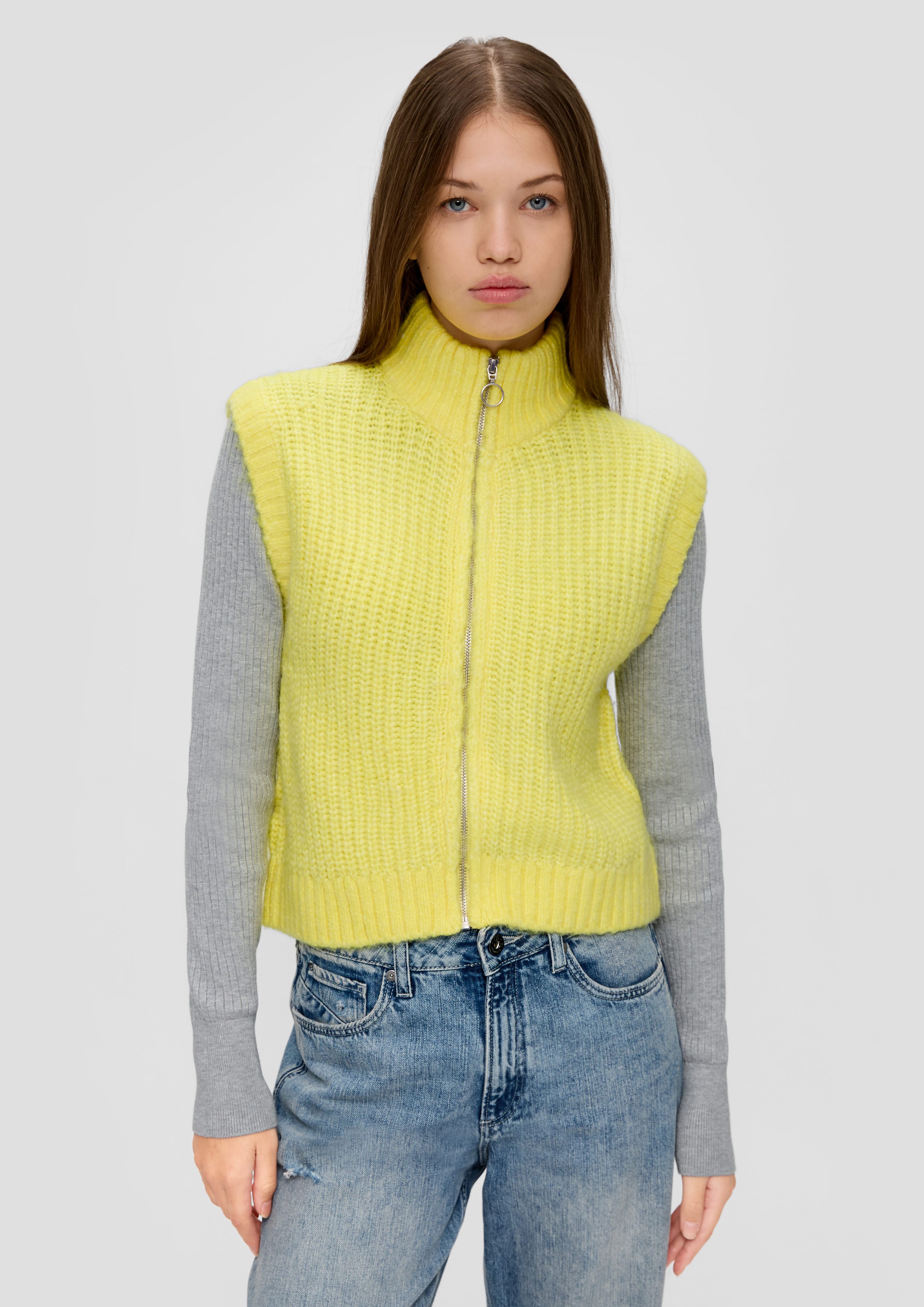 QS Shirttop Strickpullunder aus Wollmix günstig online kaufen
