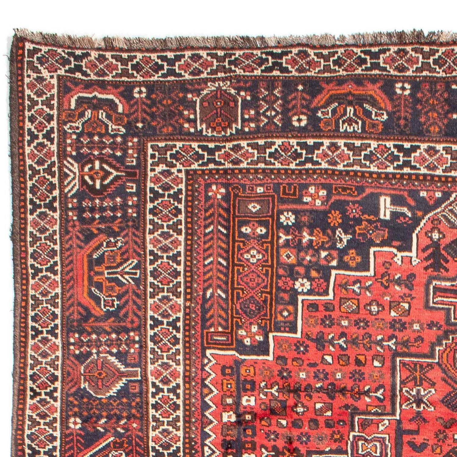 Rosso Höhe: cm, Unikat 10 x mit morgenland, rechteckig, Shiraz Zertifikat Medaillon Wollteppich 295 mm, 218