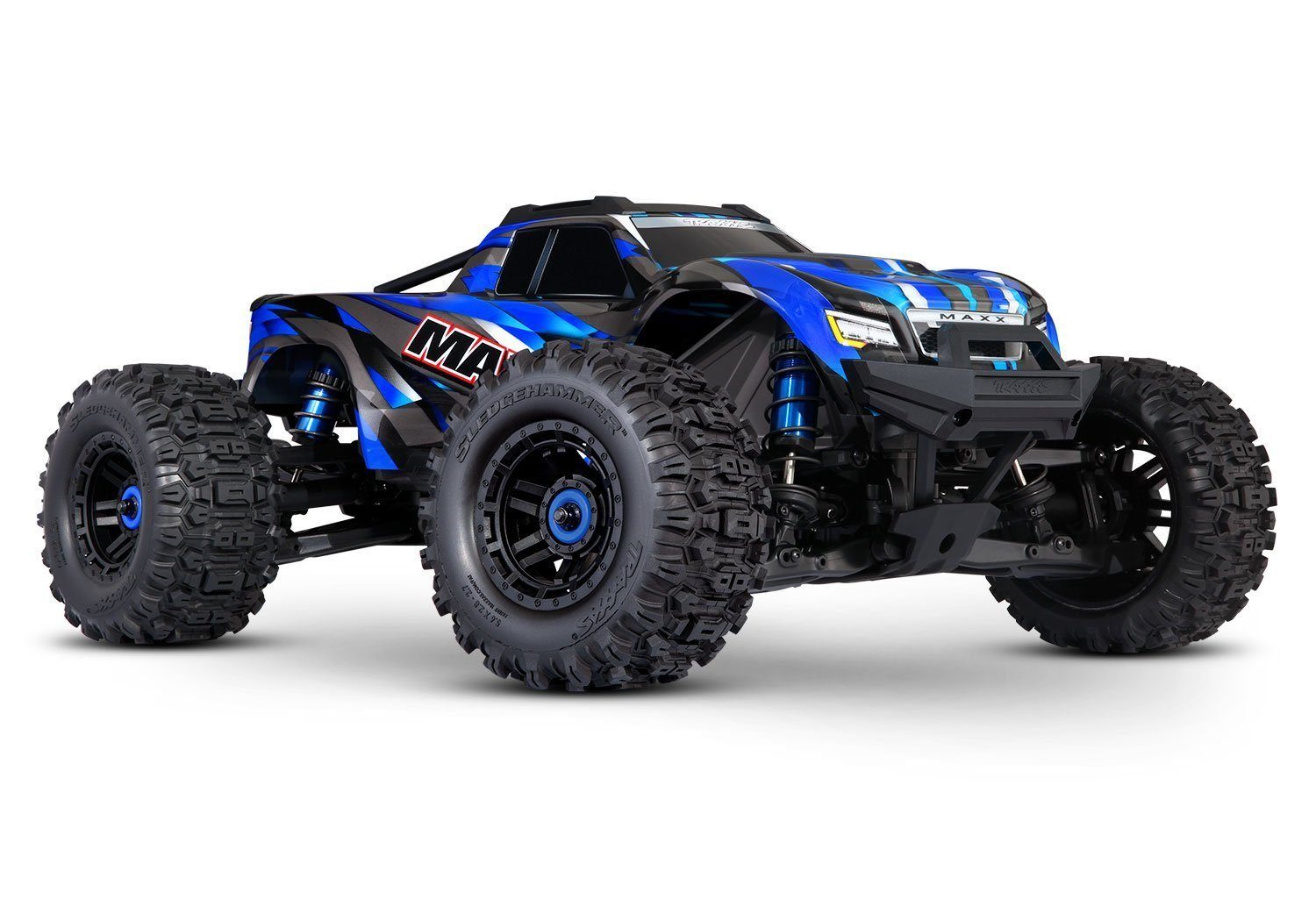 Traxxas Spielzeug-Auto Traxxas WideMaxx 4x4 1/10 RTR TQi TSM Blue, (1-tlg), günstig online kaufen