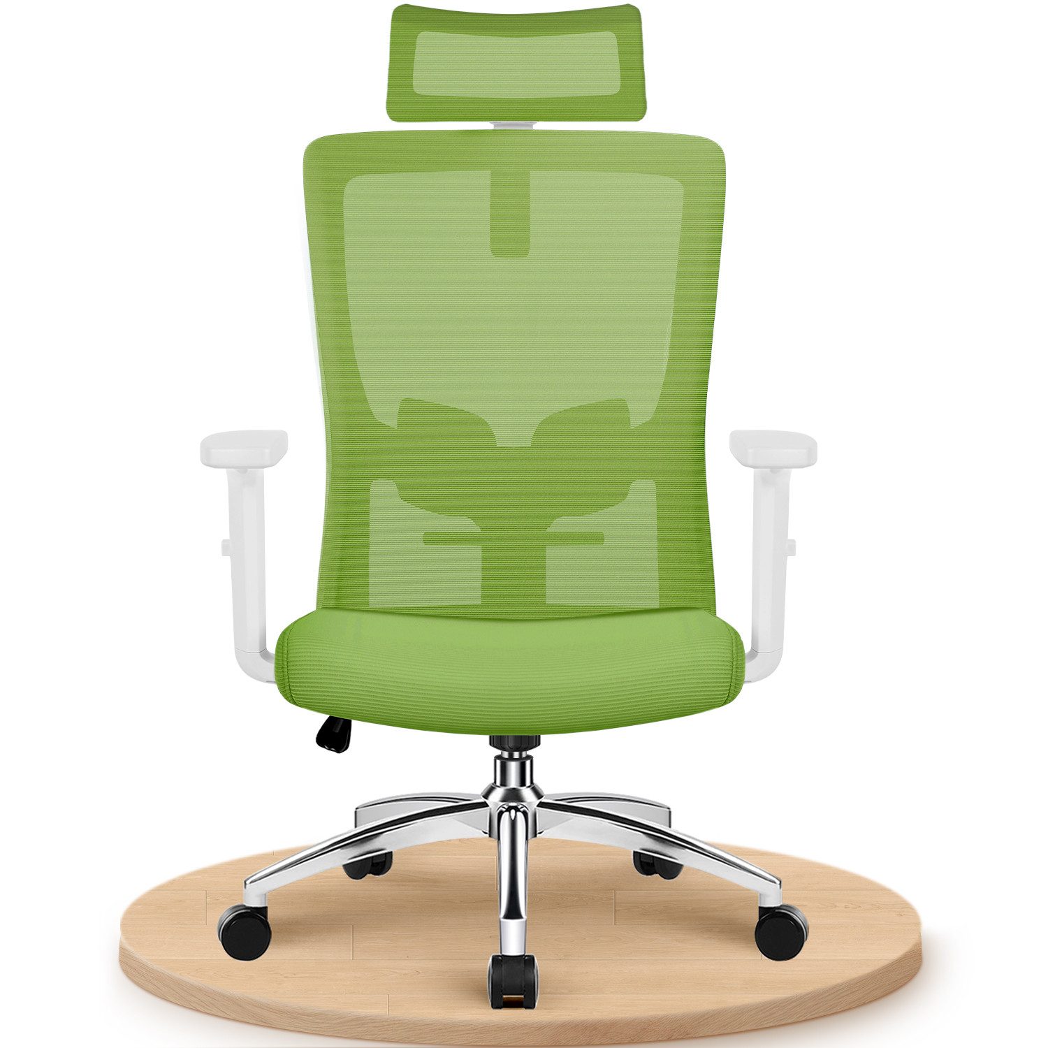 Adormii Bürostuhl bürostuhl ergonomisch,schreibtischstuhl mit verstellbarer Lendenstütze (Ergonomischer bürostuhl mit verstellbaren Armlehnen, büro stuhl bis zu 135° neigbar, ergonomic office chair mit höhenverstellbarer, atmungsaktiv und komfortabel, bürostuhl 200 kg)