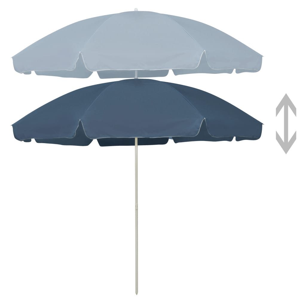 vidaXL Sonnensegel Strandschirm Blau 300 cm, günstig online kaufen