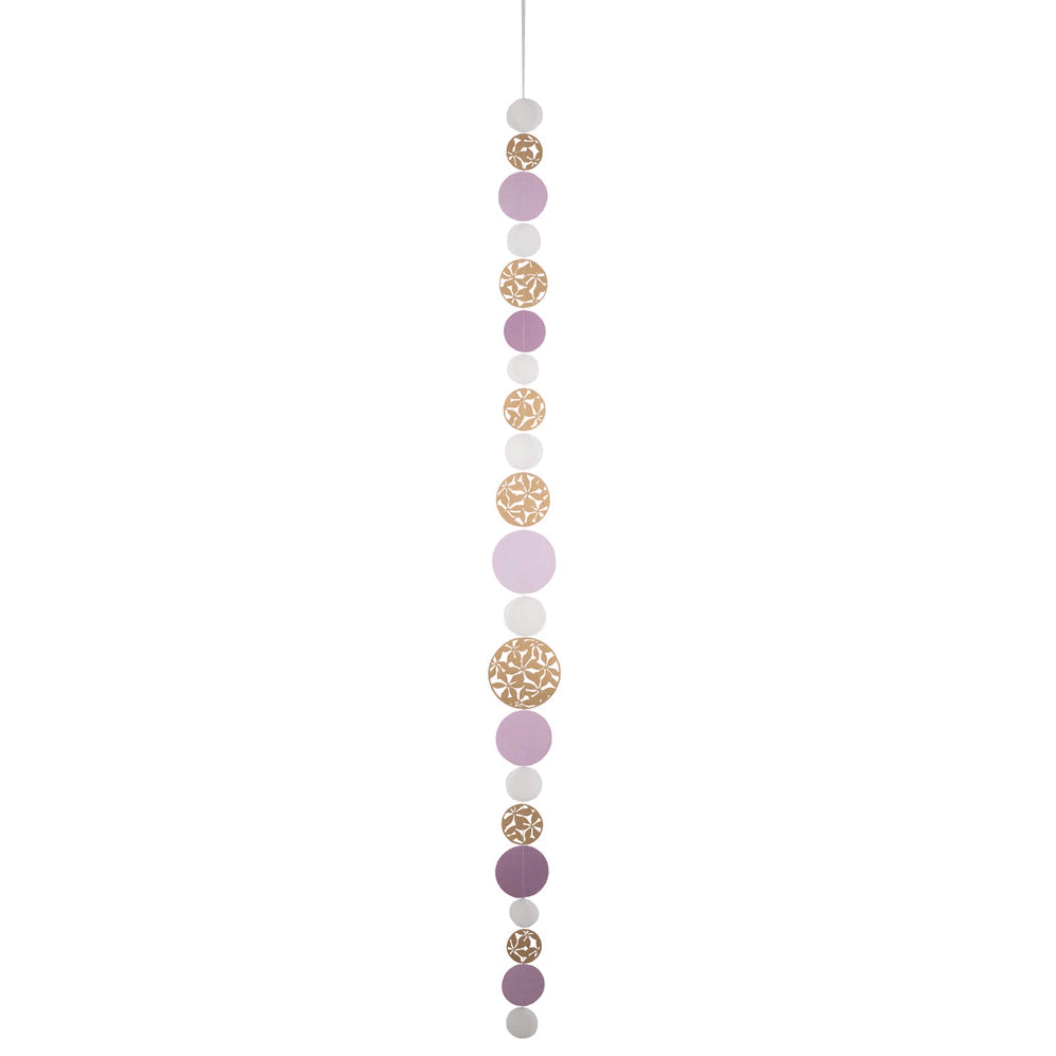 Räder Design Girlande Kreiskette gestanzt gold & rosa 150cm Länge von räder design Girlande