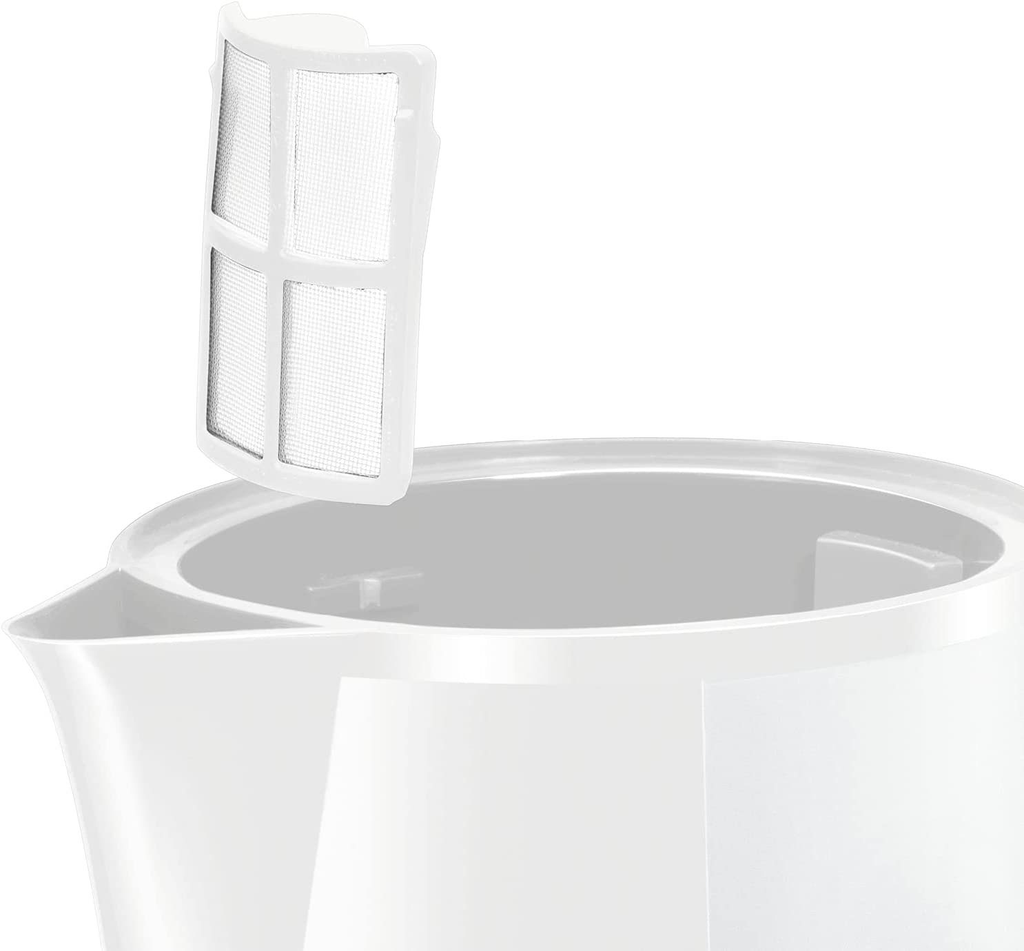 BOSCH Wasserkocher Weiß kabelloser Wasserstandsanzeige W Wasserkocher CompactClass, 2400