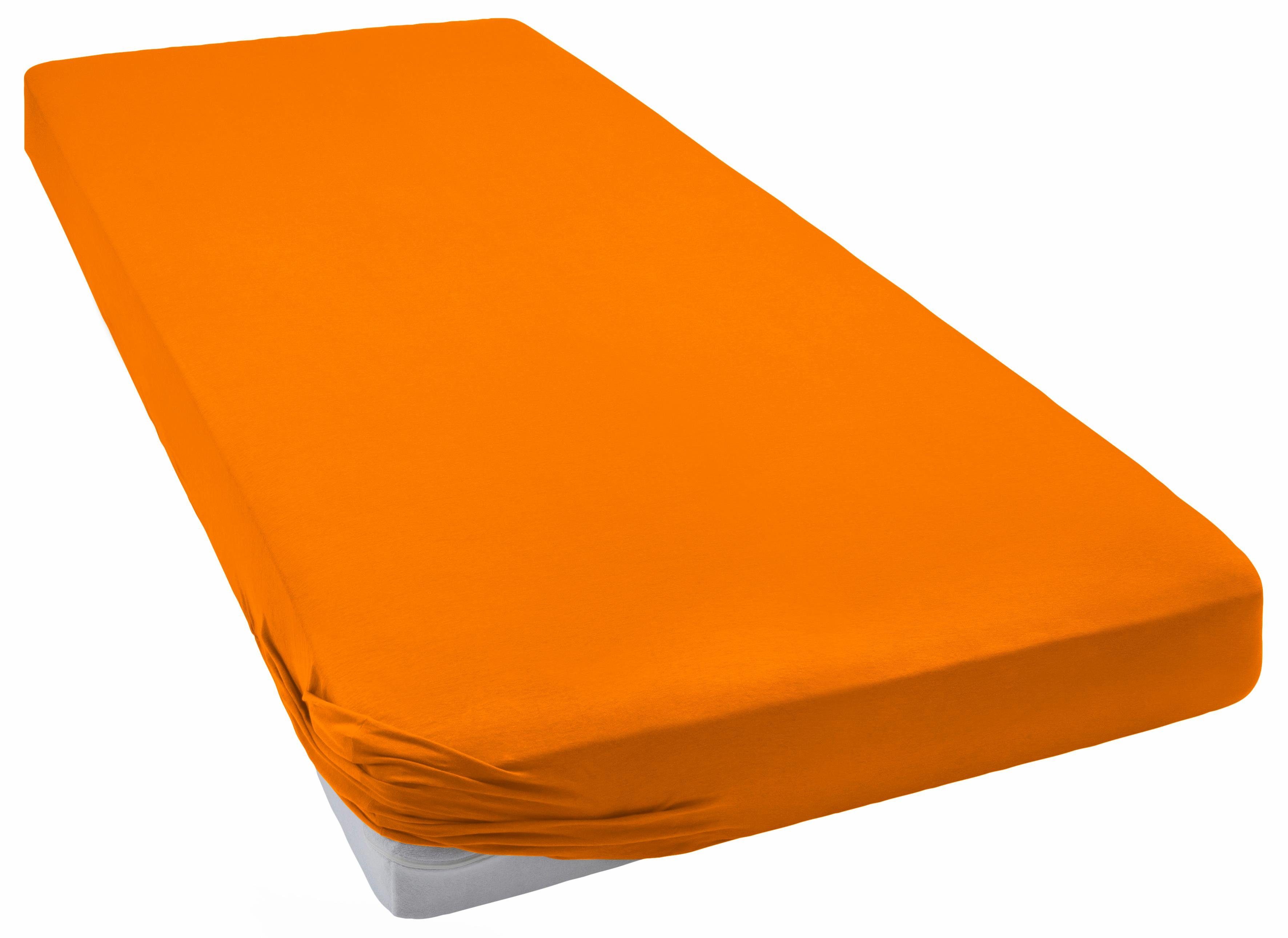 bellana Spannbettlaken bellana Aqua mit Elasthan, 160 g/m², Jersey-Elasthan, Gummizug: rundum, (1 Stück), Spannbetttuch für Matratzen bis 35cm Höhe, bügelfrei, faltenfrei
