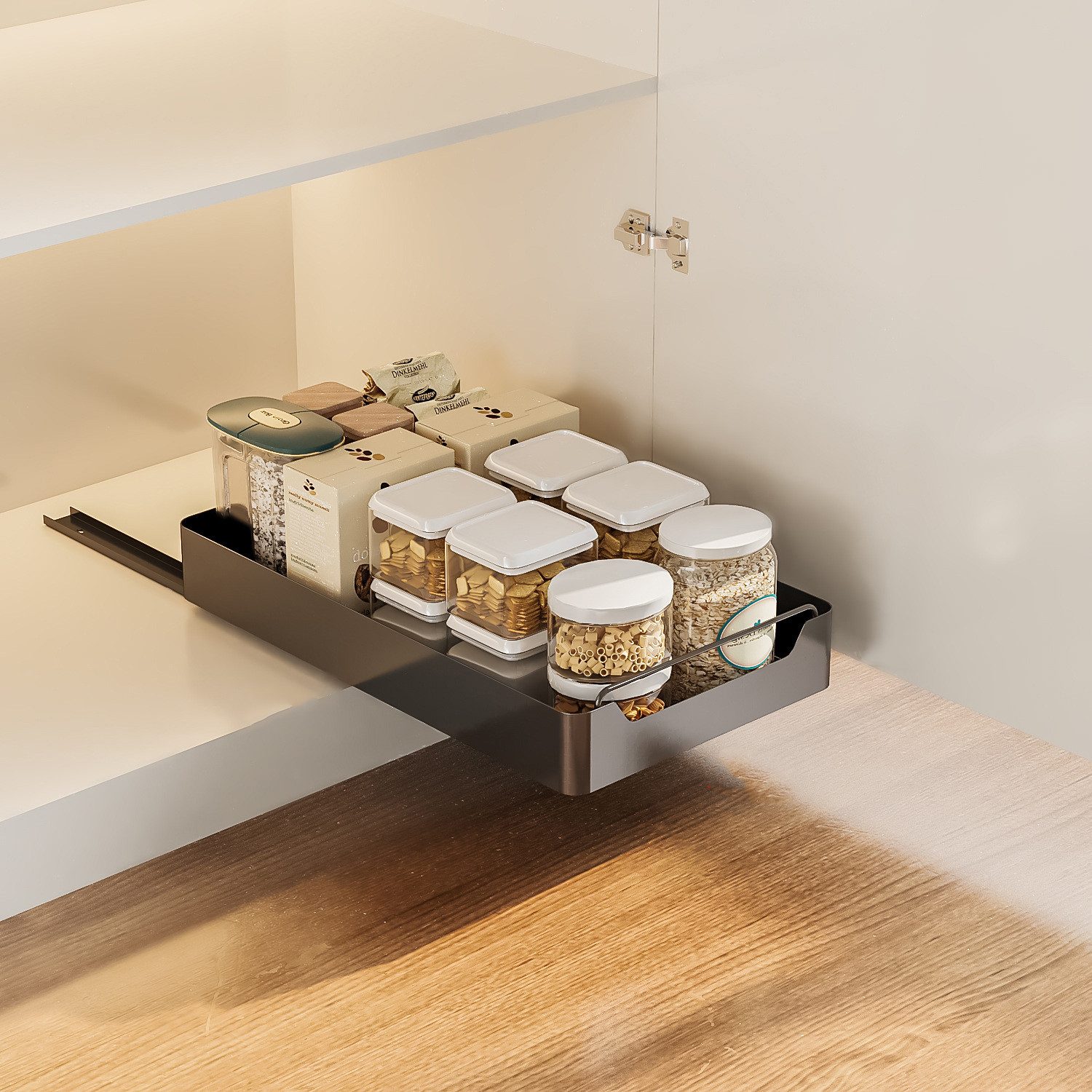 GarveeMore Küchenorganizer-Set Creperture-Teleskopauszug Ausziehbarer Schra günstig online kaufen