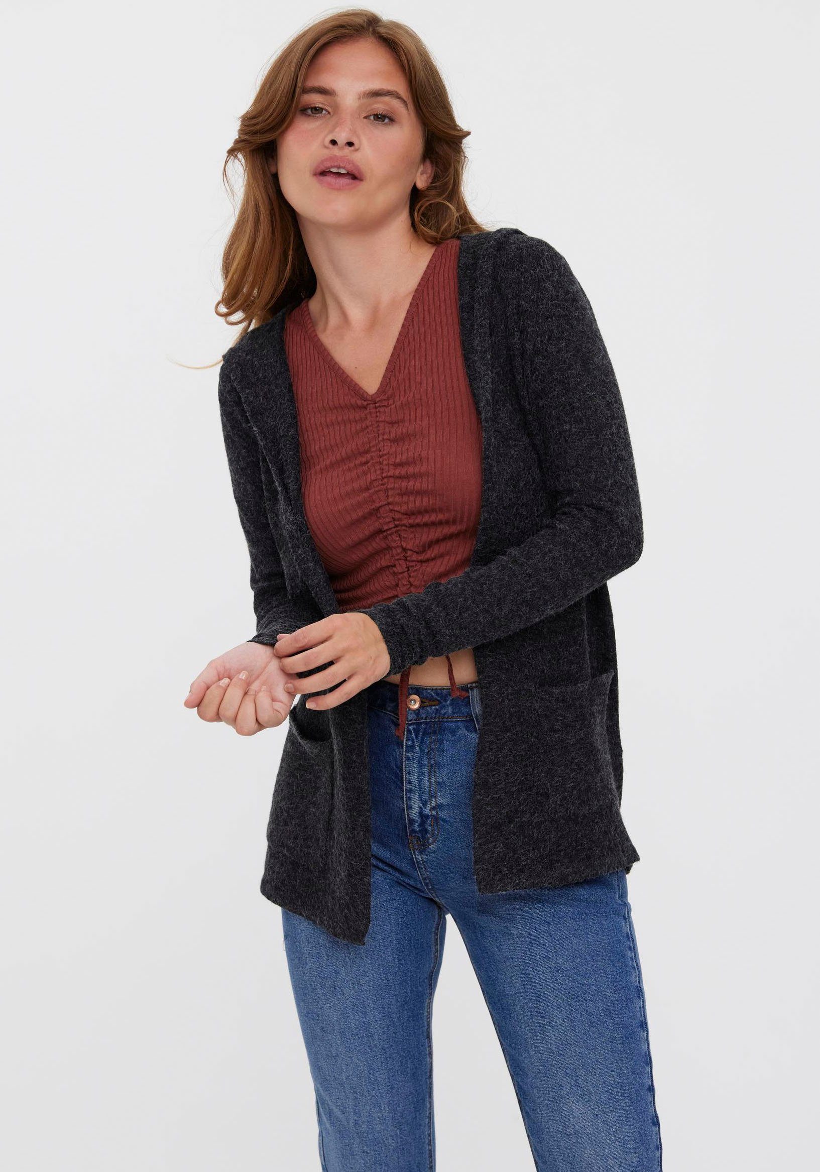 Vero Moda Strickjacke VMDOFFY LS OPEN günstig online kaufen