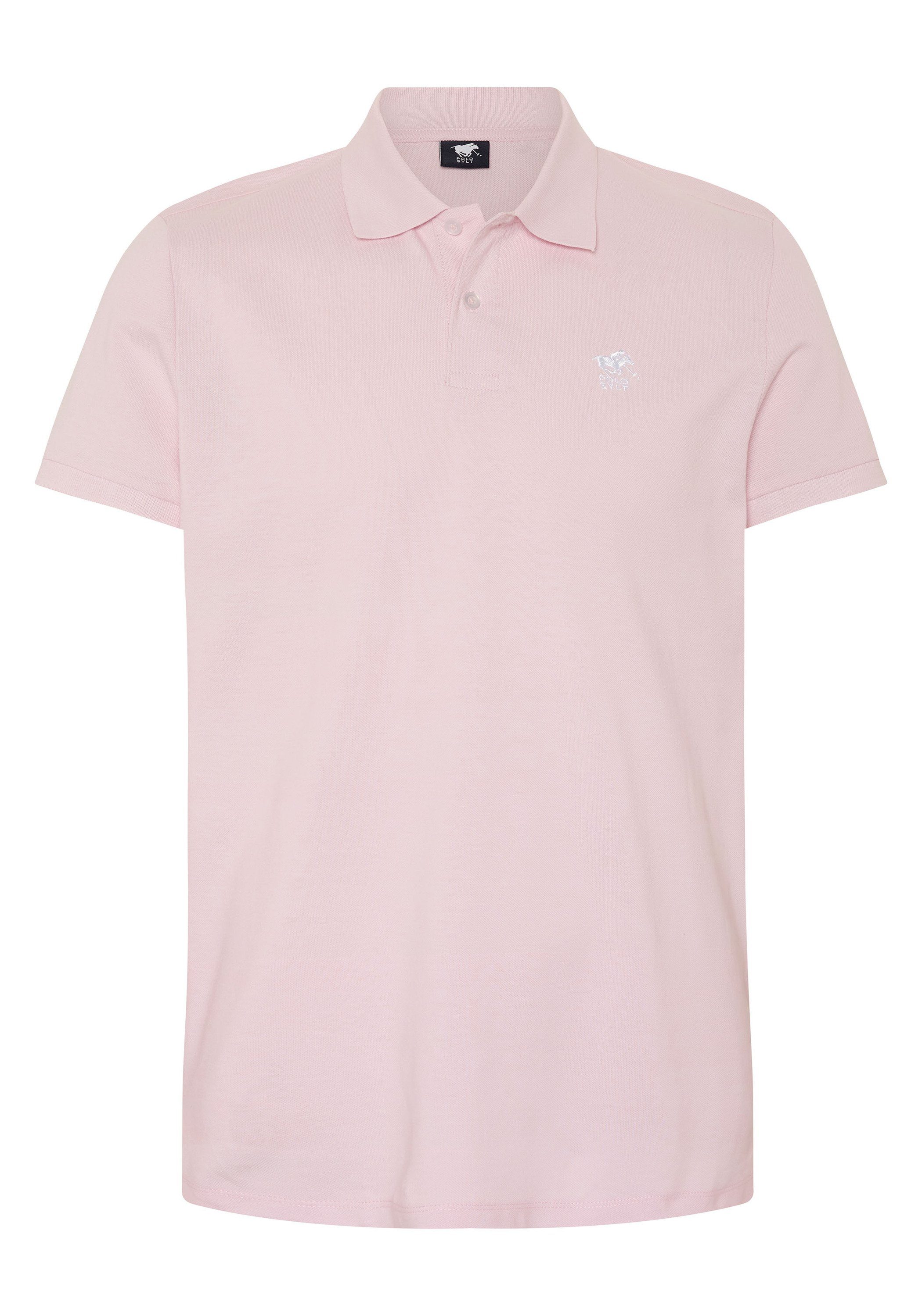 Polo Sylt Poloshirt mit Logo-Stitching 13-2806 Pink Lady