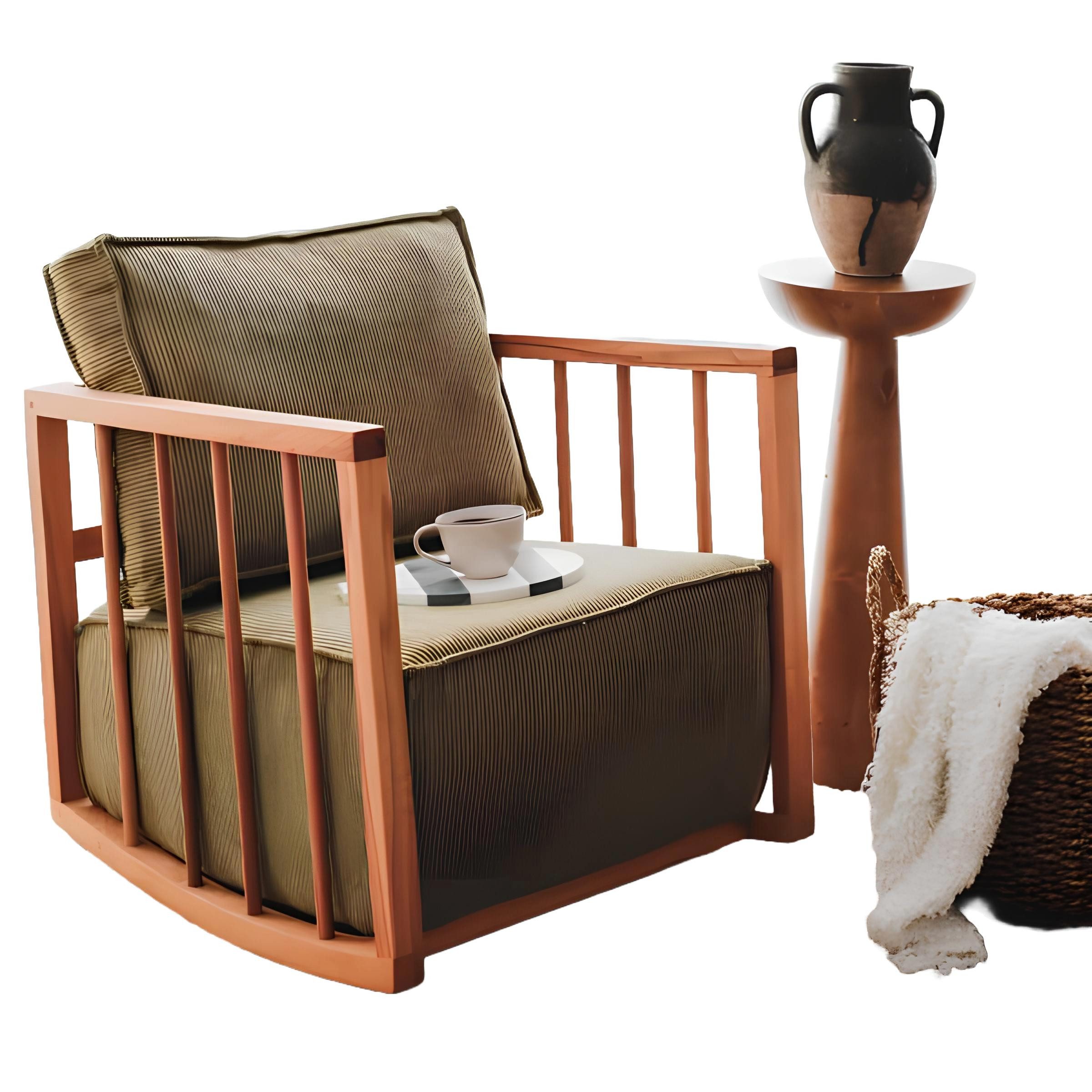 Xlmoebel Schaukelsessel Eleganter grüner Polstersessel mit modernem Design und Komfort (Sessel), Hergestellt in Europa