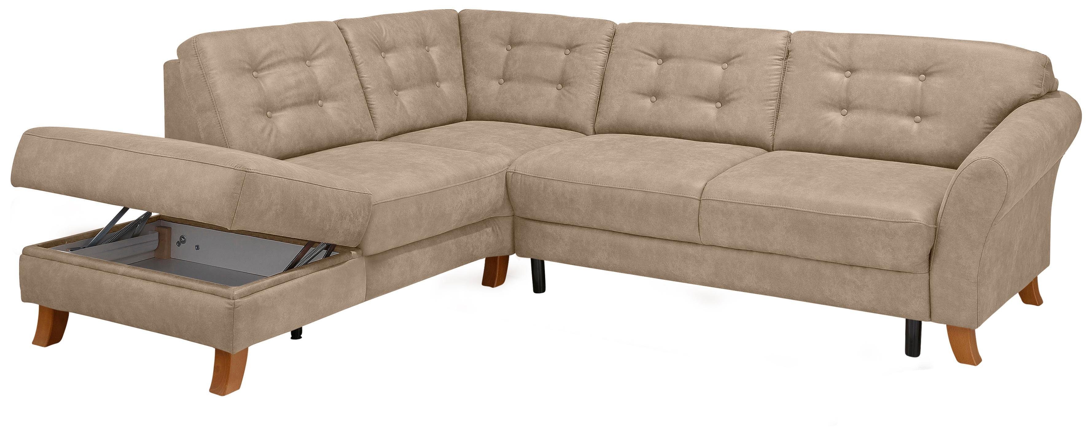 OTTO home Ecksofa Trondheim L-Form, mit Federkern