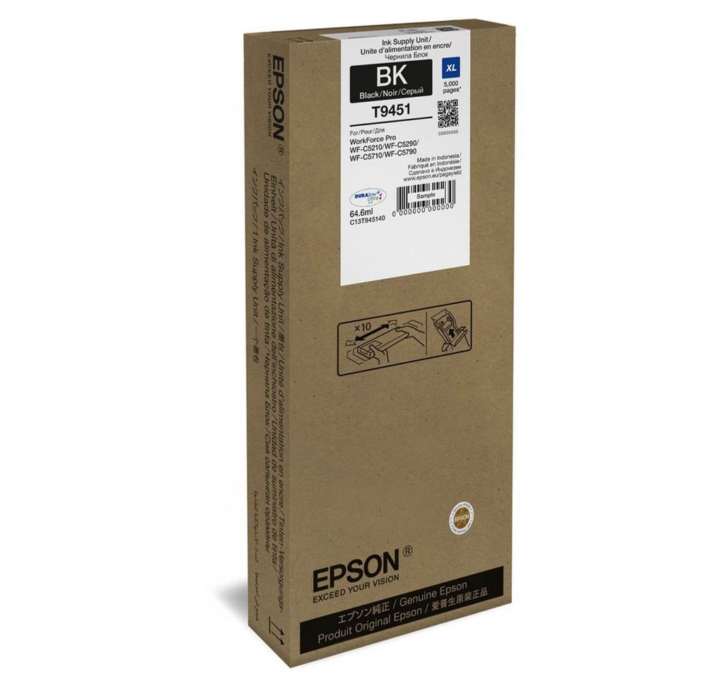 Thumbnail - Epson Tinte Epson schwarz XL T9451 für WF-C5210DW/C5290DW/C5790DWF/C5710DWF Tintenpatrone