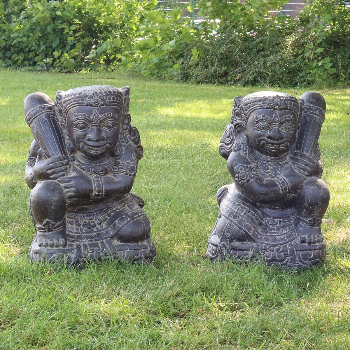 Oriental Galerie Dekofigur 2er Tempelwächter Set Links und Rechts Guardian 50 cm (1 St), traditionelle Herstellung in Handarbeit im Ursprungsland