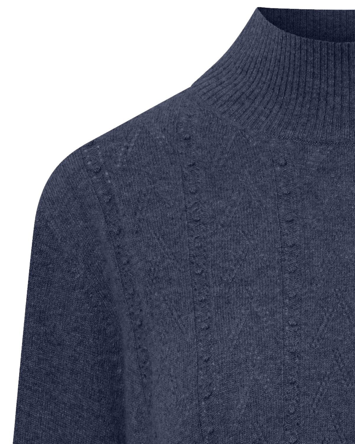 FELICITAS Strickpullover Stehkragenpullover Pansy