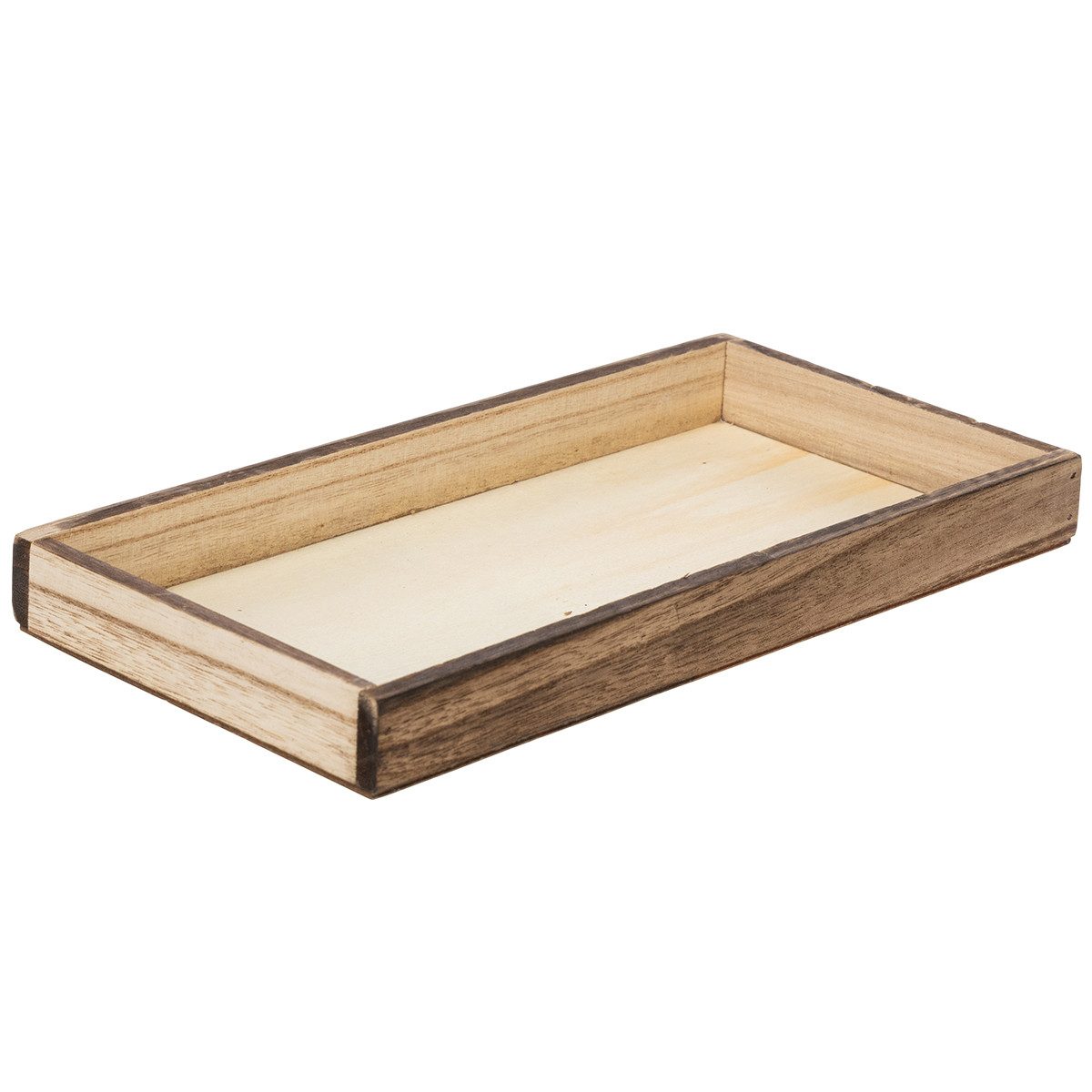 Florists Products Dekokorb Holztablett für kreative Dekoration und stilvolle Ordnung, 4 Stück