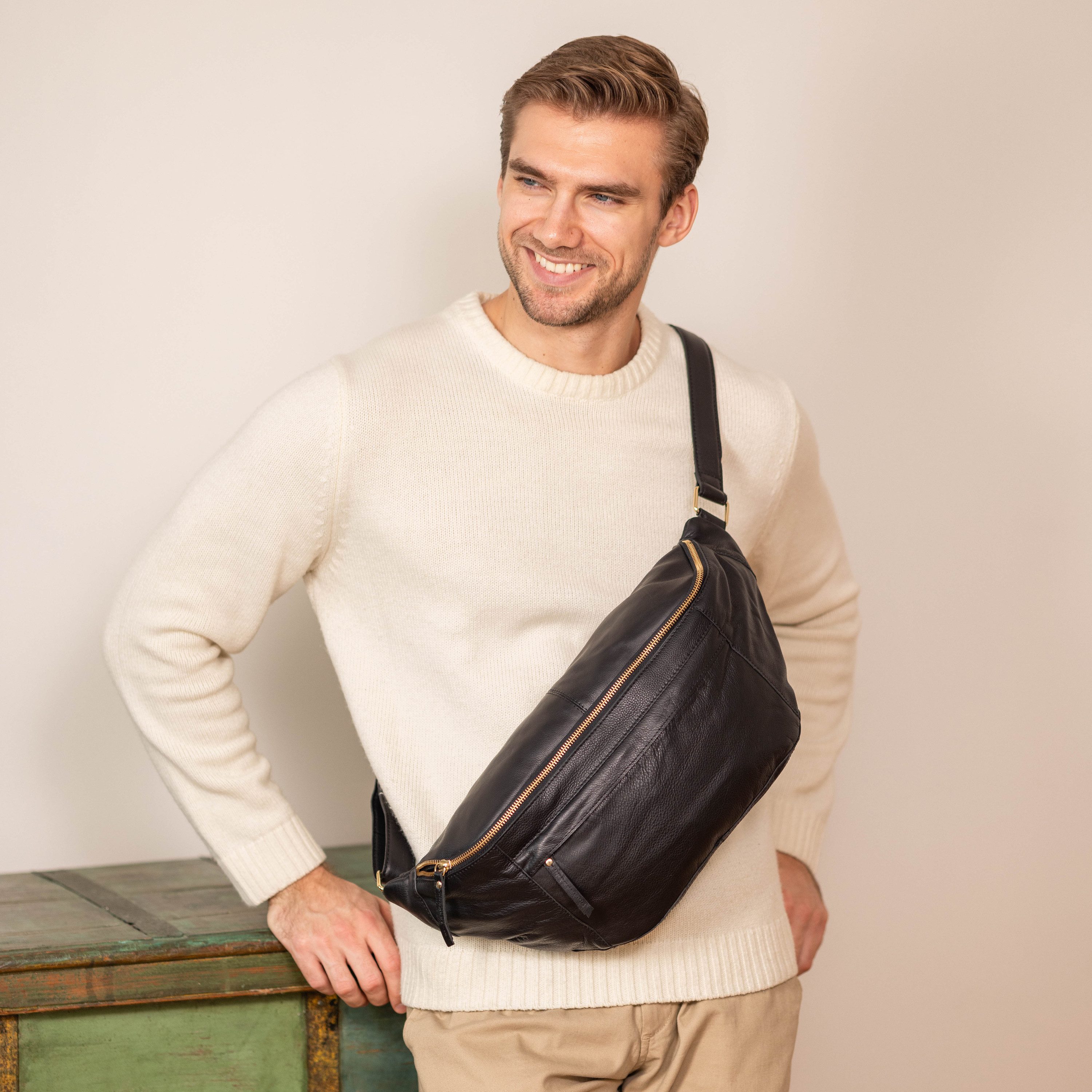 Gusti Leder Gürteltasche Gusti Leder Bauchtasche Esben (1-tlg)