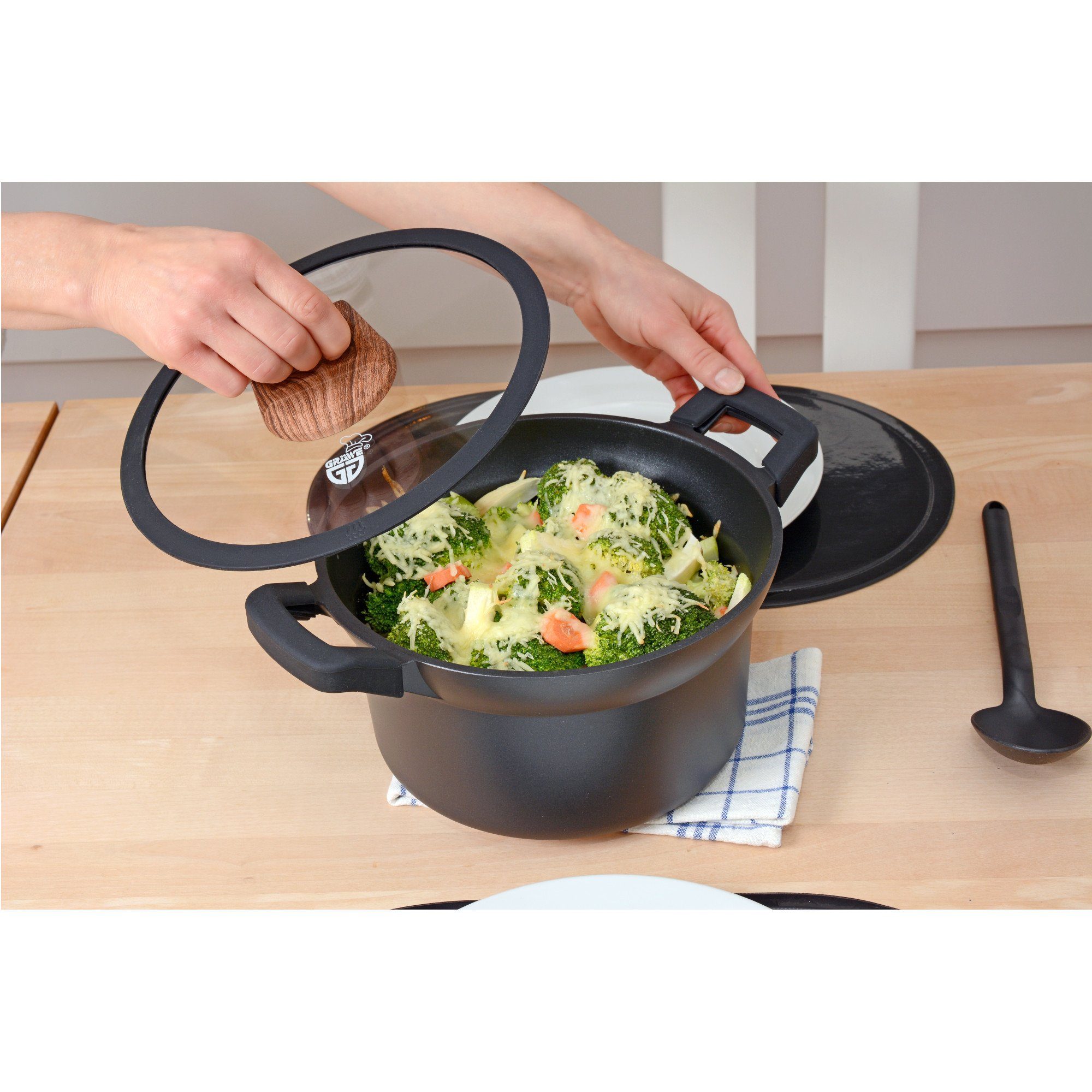 GRÄWE Kochtopf GRÄWE Kochtopf Aluguss 24 cm, Serie Alu-Line – Bild 5 von 5