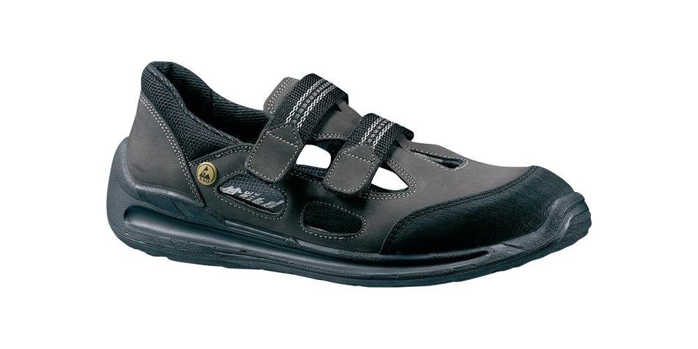 LEMAITRE Fußschutz Sicherheitssandale Dragster-1240 Größe 44 braun/schwarz Nubukleder S1 ESD SRC EN ISO 20345