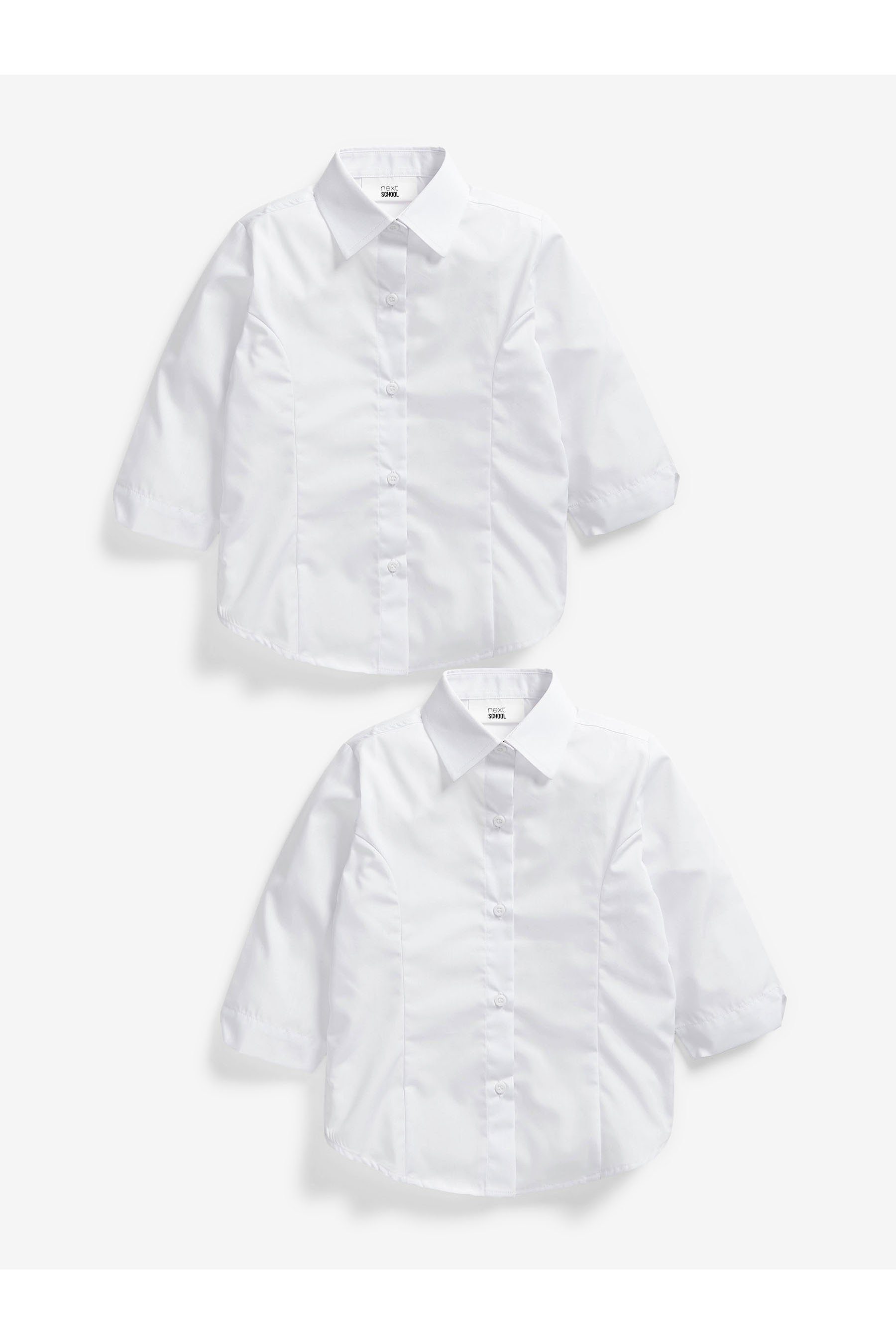 Kurzarmbluse Bluse mit Dreiviertelärmeln, 2er-Pack