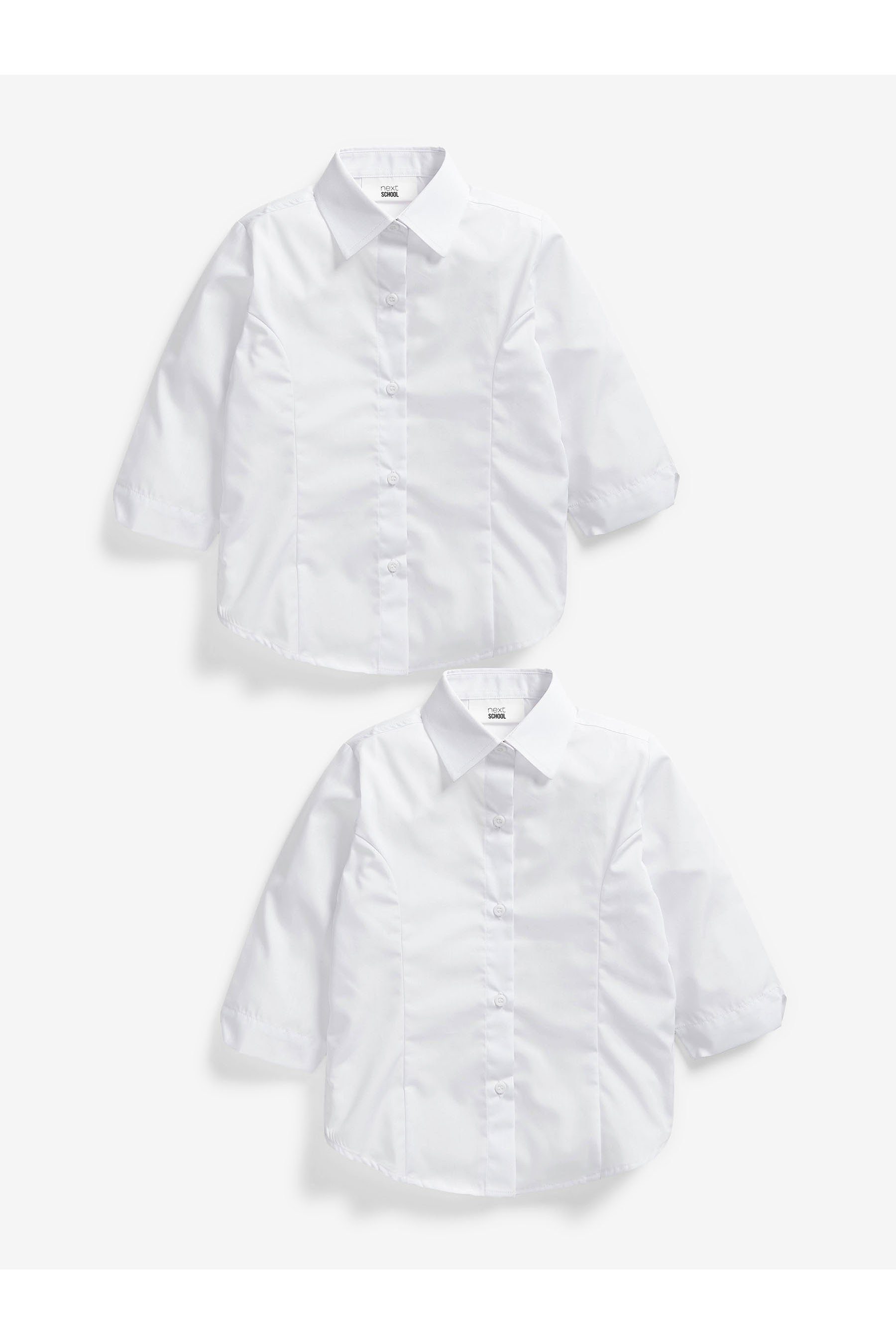 Next Kurzarmbluse Bluse mit Dreiviertelärmeln, 2er-Pack (2-tlg) | Blusenshirts