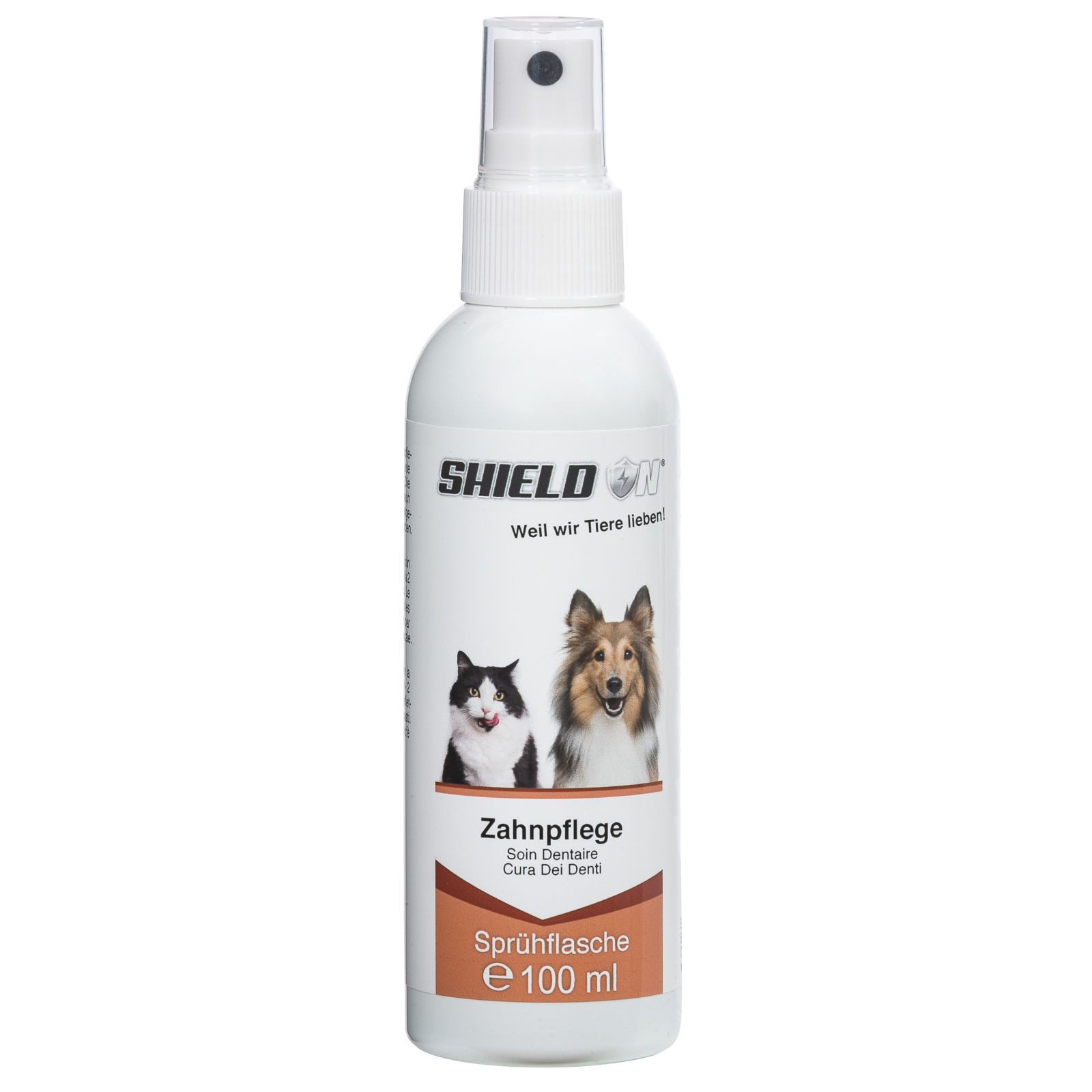 Shield On Tierzahnbürste Zahnpflege für Hunde und Katzen, 100 ml von Shield On