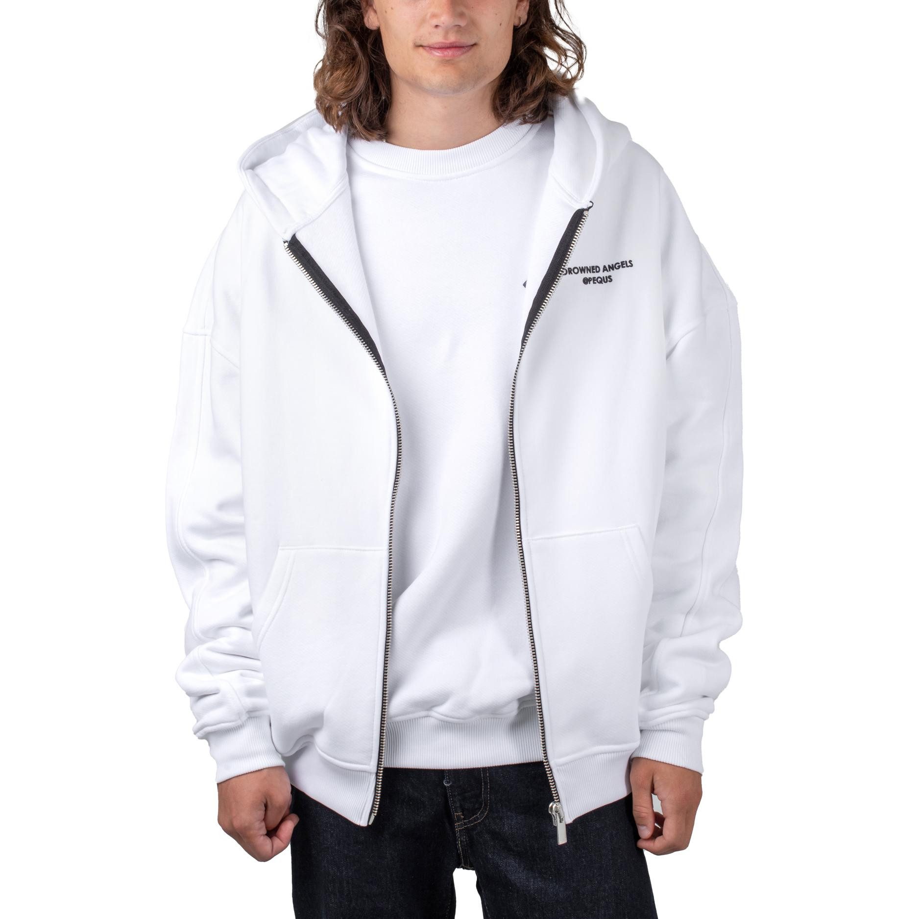 PEQUS Kapuzensweatjacke Pequs Drowned Angels Logo Zip-Hoodie