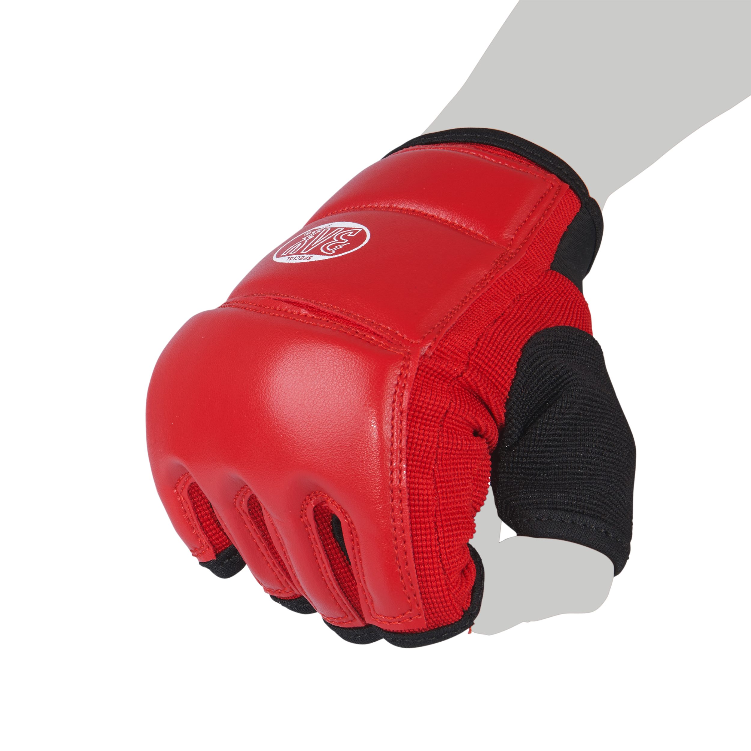 BAY-Sports MMA-Handschuhe Touch Krav Maga MMA Wing Tsun Handschutz Handschützer Faustschutz rot (Paar, Handschuhe), Allround Talent, Leichte Handschuhe, Für Kinder und Erwachsene