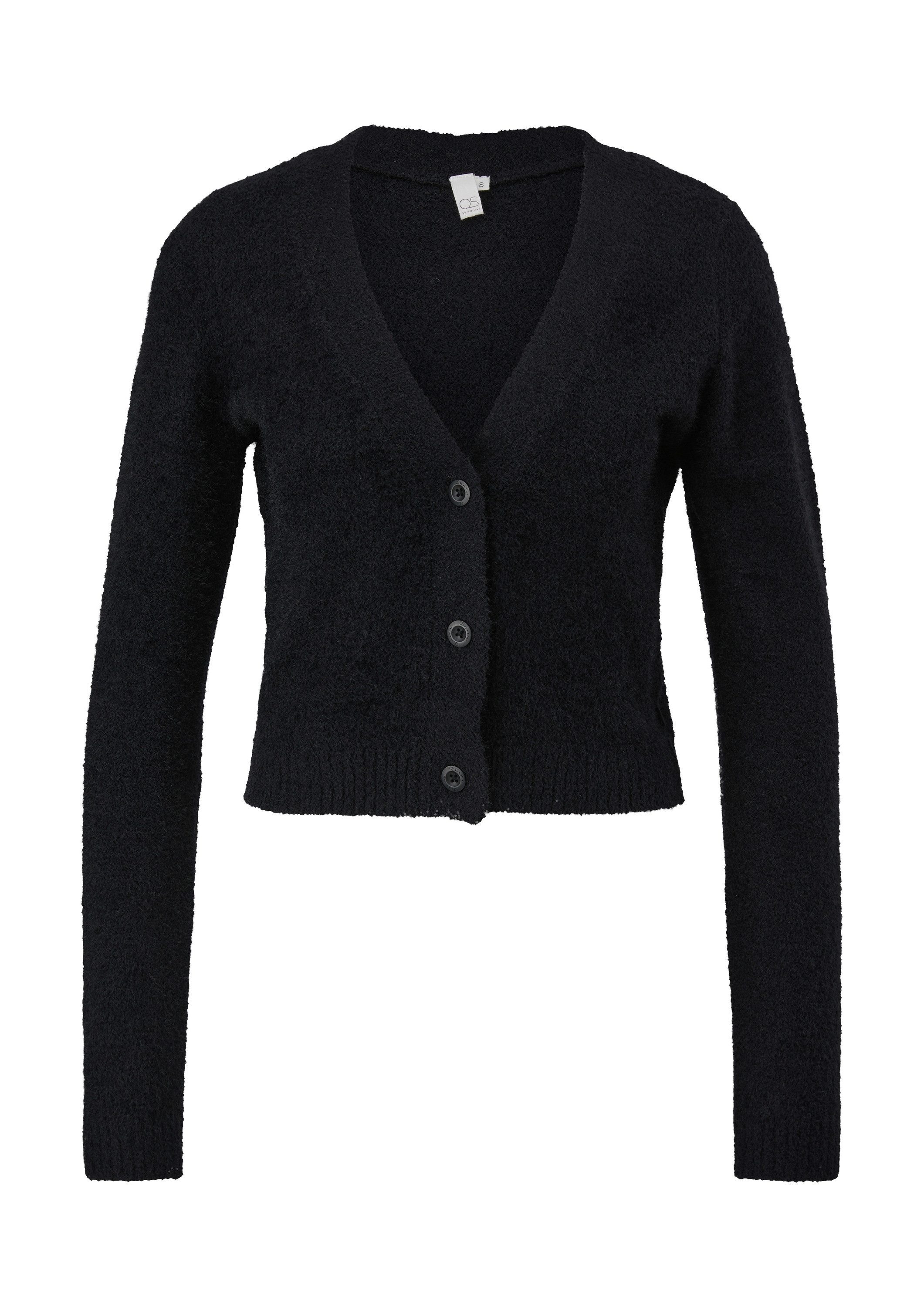 QS Cardigan Strickjacke Strickjacke im Cropped-Schnitt günstig online kaufen