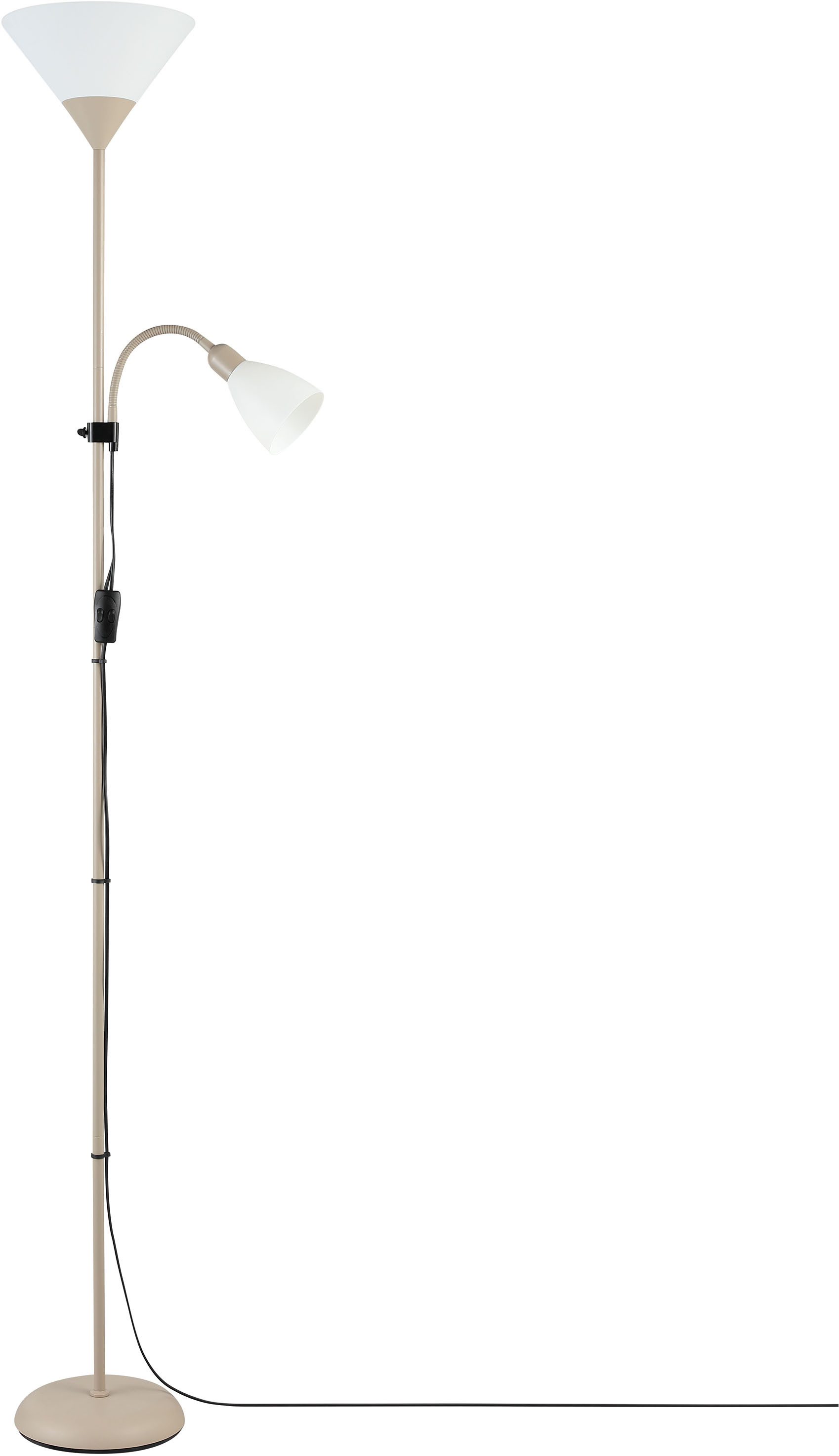 Brilliant Deckenfluter Spari, Lesearm, ohne Leuchtmittel, 180 cm Höhe, Ø 25 günstig online kaufen