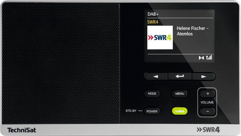 TechniSat DIGITRADIO 215 SWR4 Edition Digitalradio (DAB) (Digitalradio (DAB),  UKW mit RDS, 1 W), Uhr- und Datumsanzeige / Zwei einstellbare Weckzeiten /  2,8 